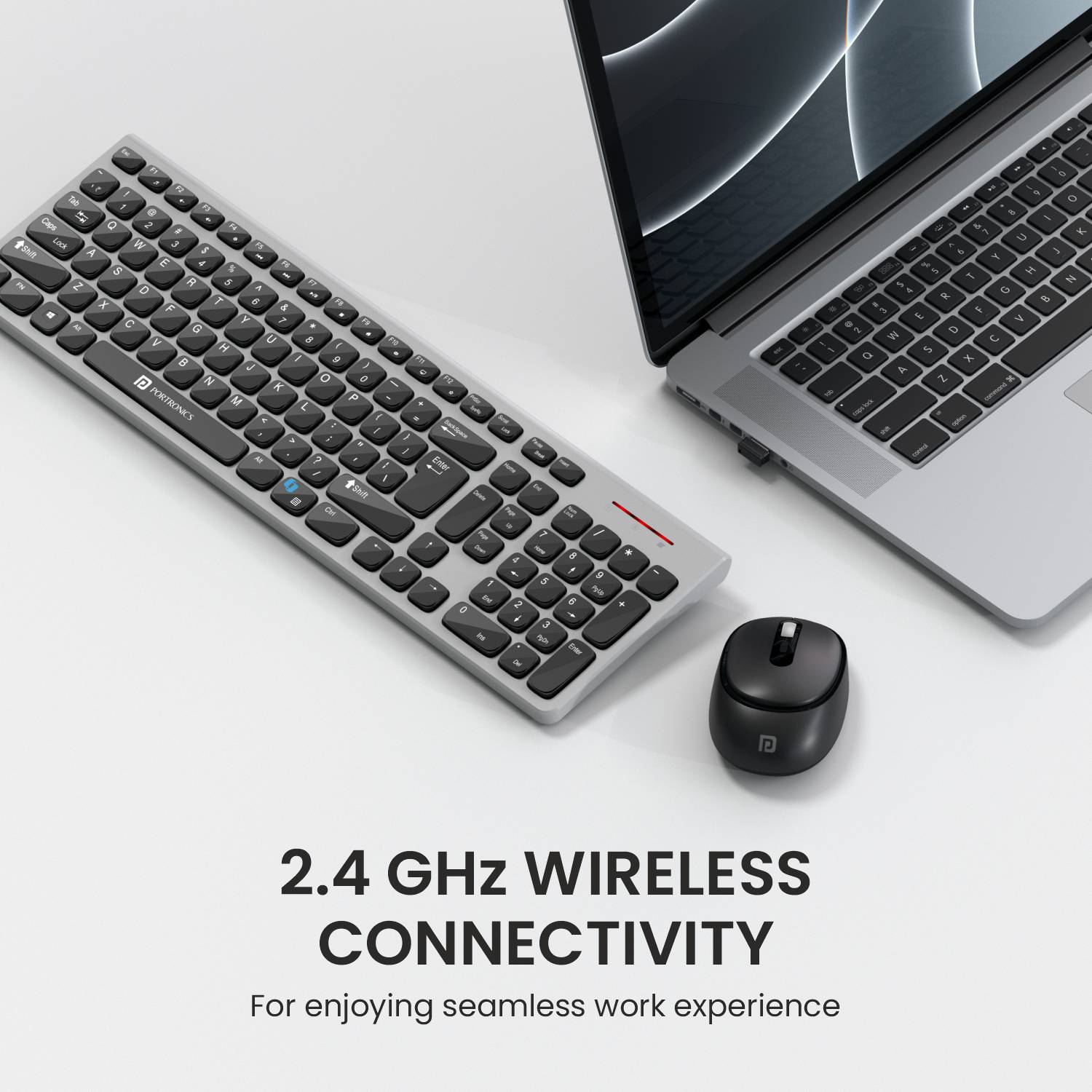 Portronics Key7 Combo Keyboard Mouse Set 2.4Ghz 1600 DPI - Image 3