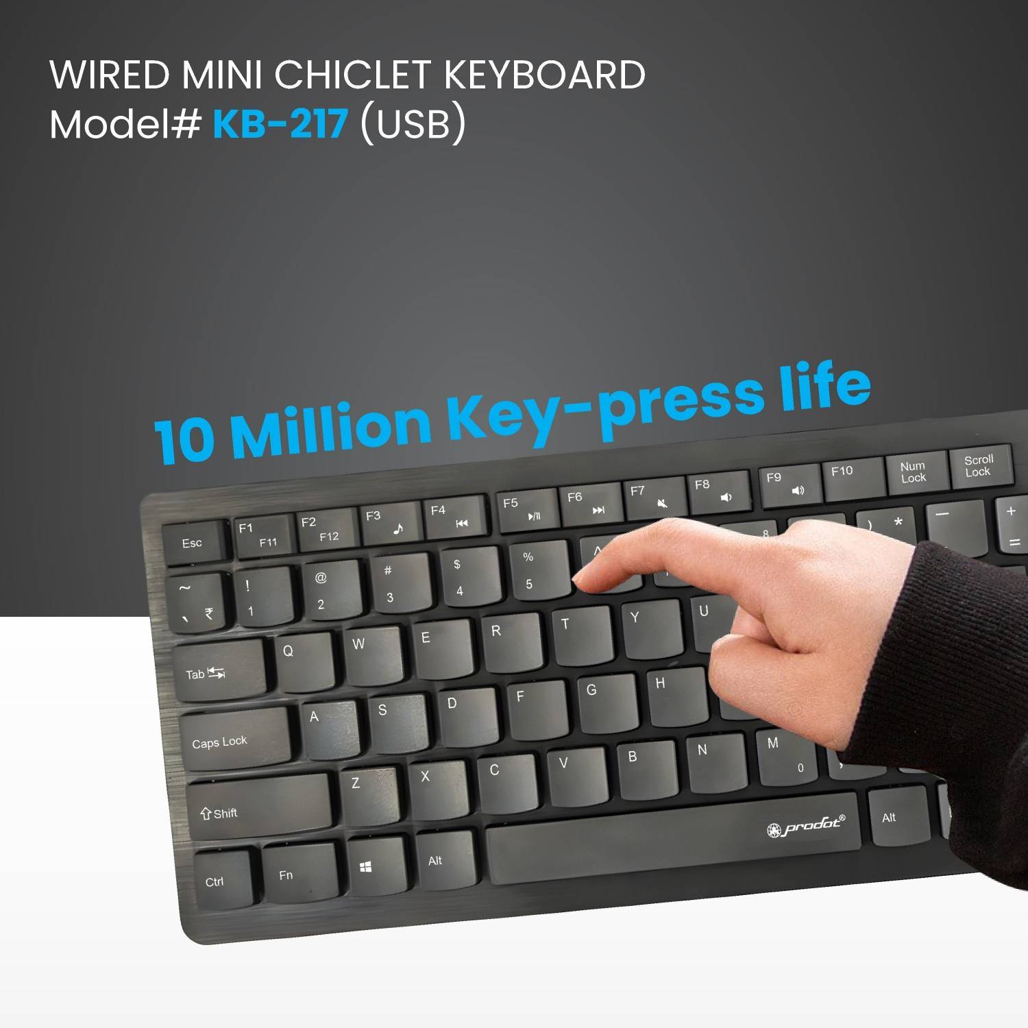 PRODOT 217m Mini Wired USB Keyboard - Image 4
