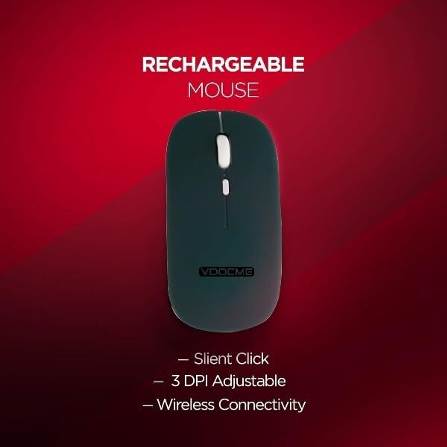 Image of VOOCME Rechargeable Bluetooth Keyboard & Mouse Combo, 3 DPI Upto 1200 DPI, 78 Keys Bluetooth Standard Laptop Keyboard Compatible with Laptop