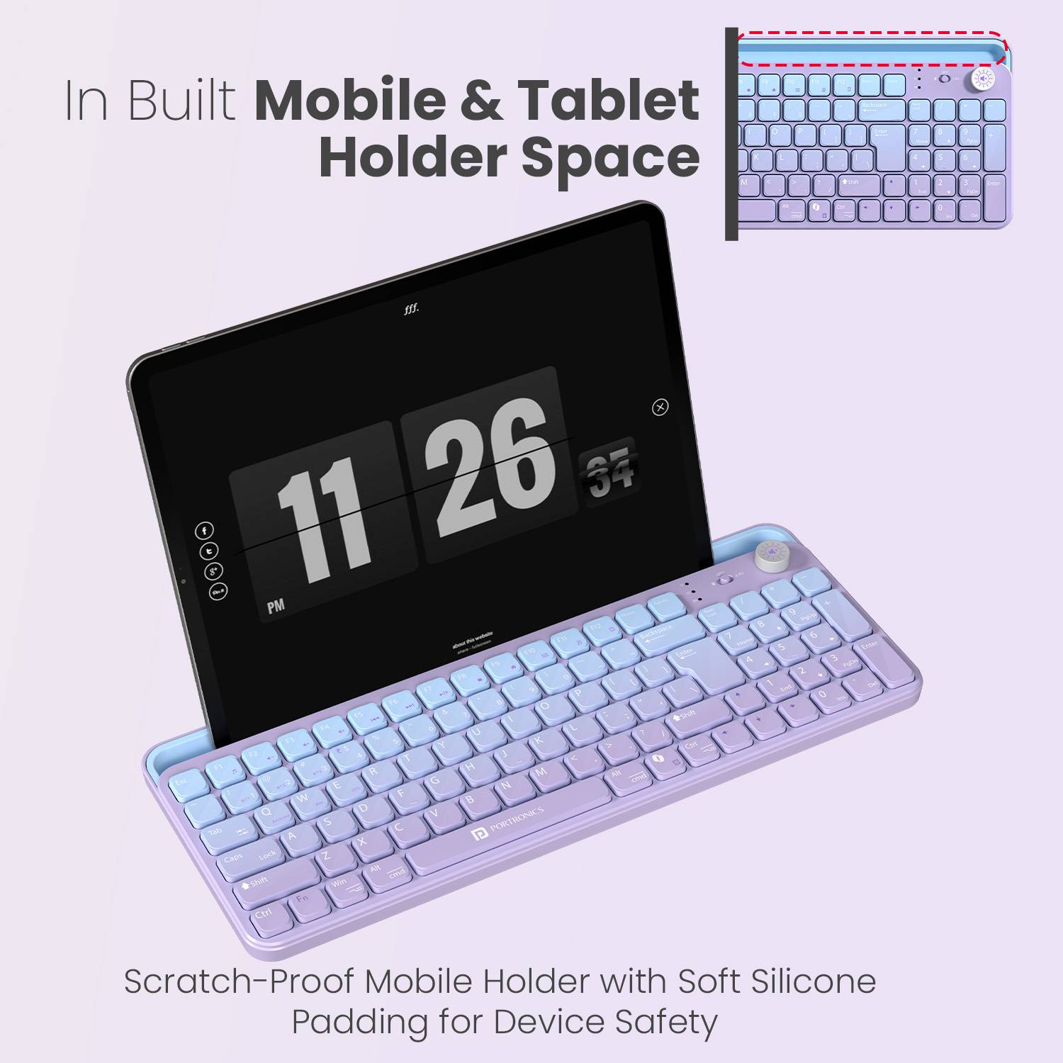 Portronics Bubble 4.0 Wireless Keyboard - Image 3