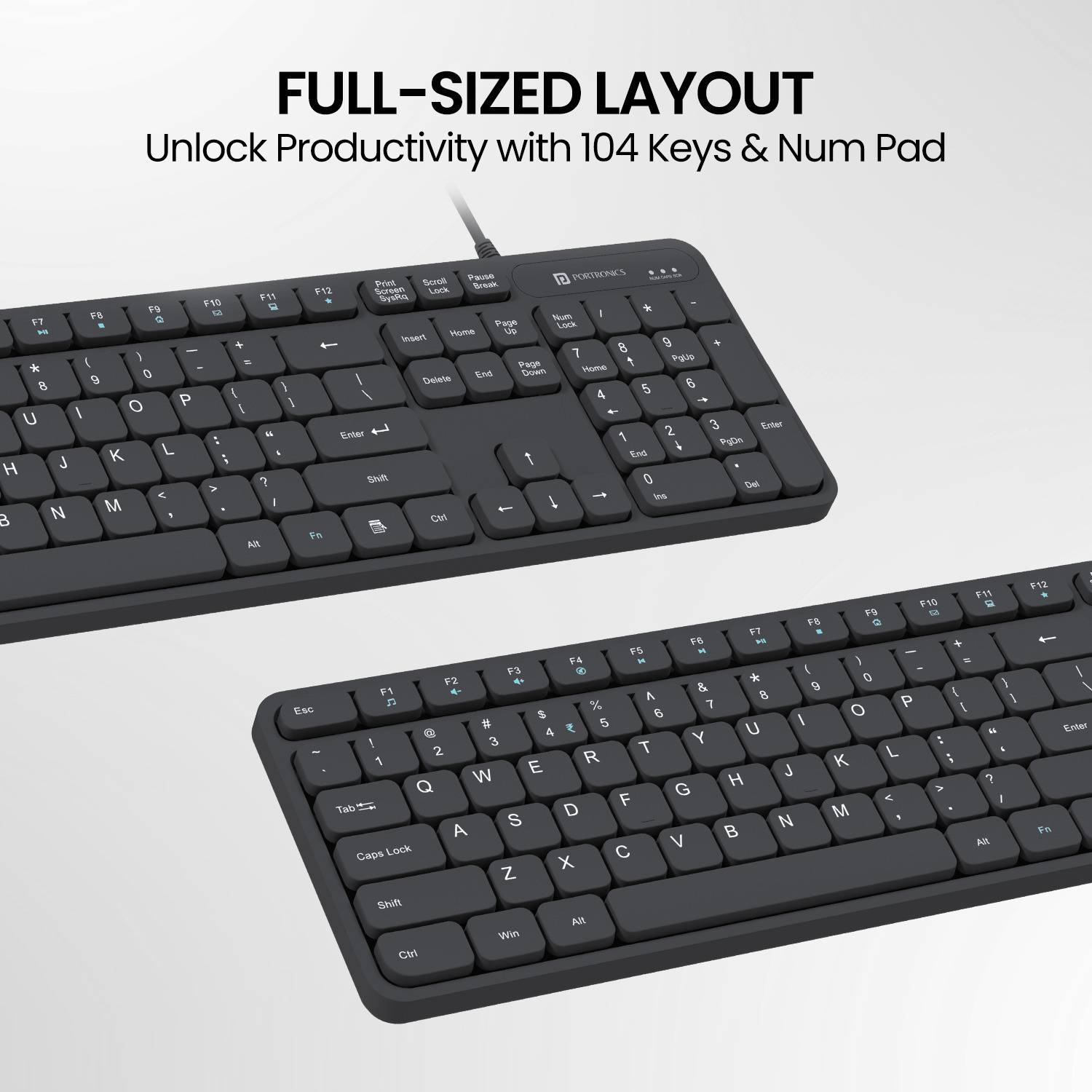 Portronics Ki-Pad 3 USB Wired Keyboard - Image 4