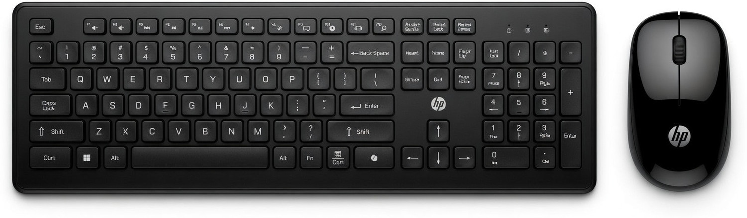 Image of HP 115 Wireless Standard Laptop Keyboard Compatible with Desktop, Laptop, Mac (Black)