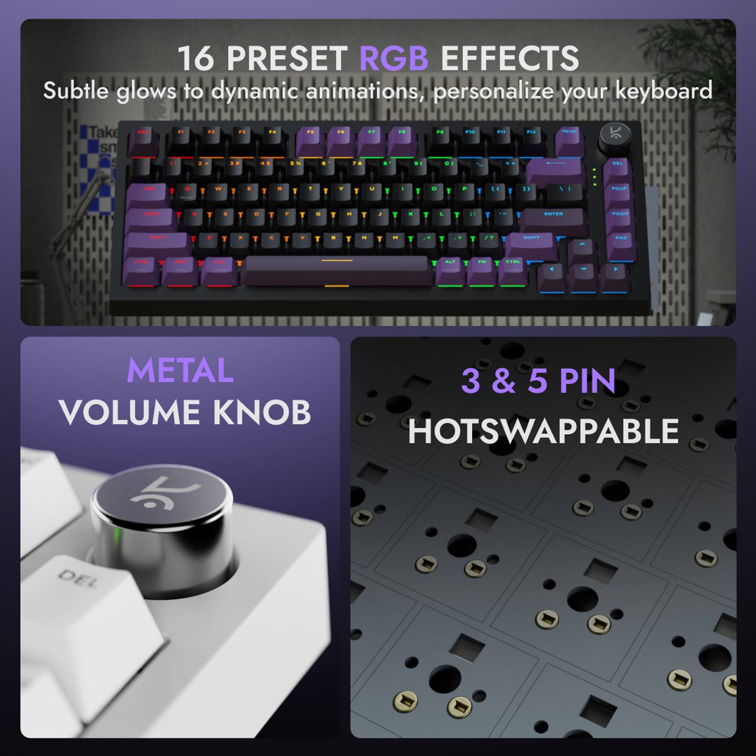 Kreo Swarm Wireless Mechanical Gaming Keyboard - Image 3
