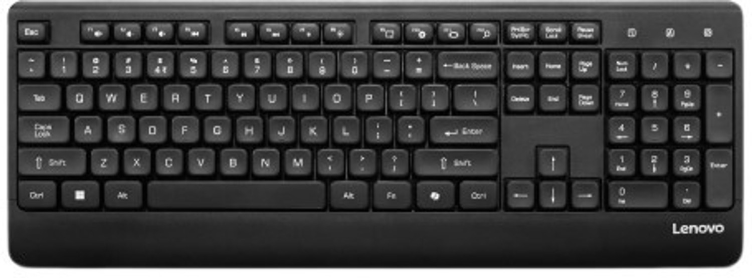 Image of Lenovo 210 USB-A Wireless Keyboard Wireless Standard Desktop Keyboard Compatible with Desktop