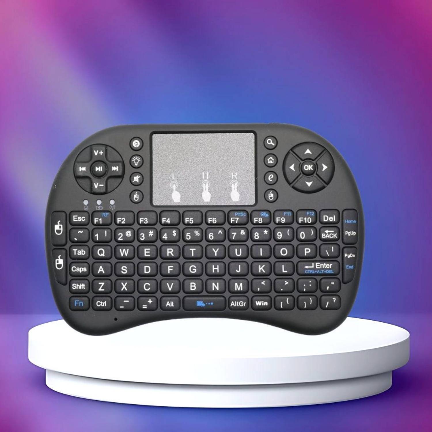 FRONY Bluetooth Wireless Keyboard with Slim & Portable Easy-Switc