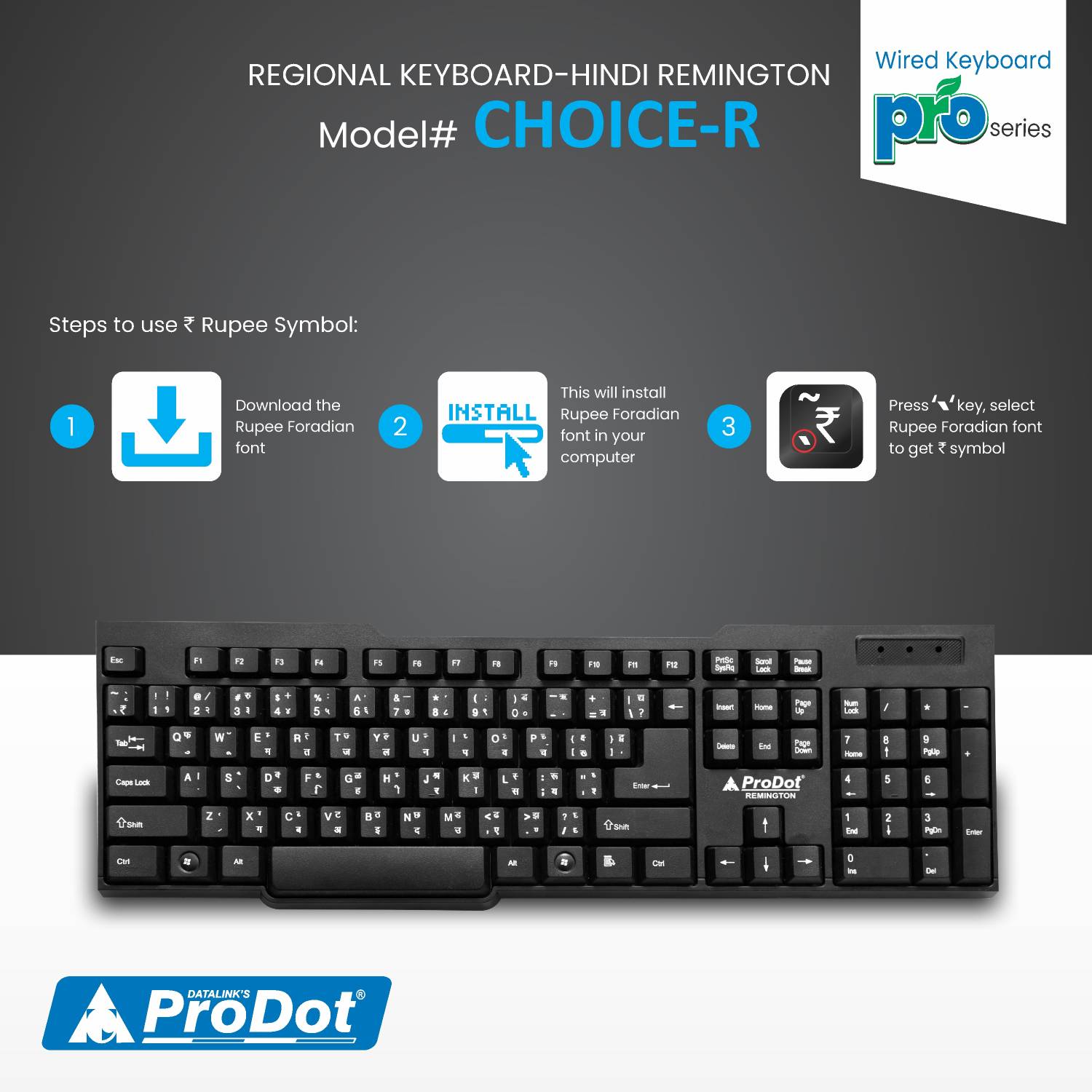 PRODOT Hindi Remington Keyboard - Image 4