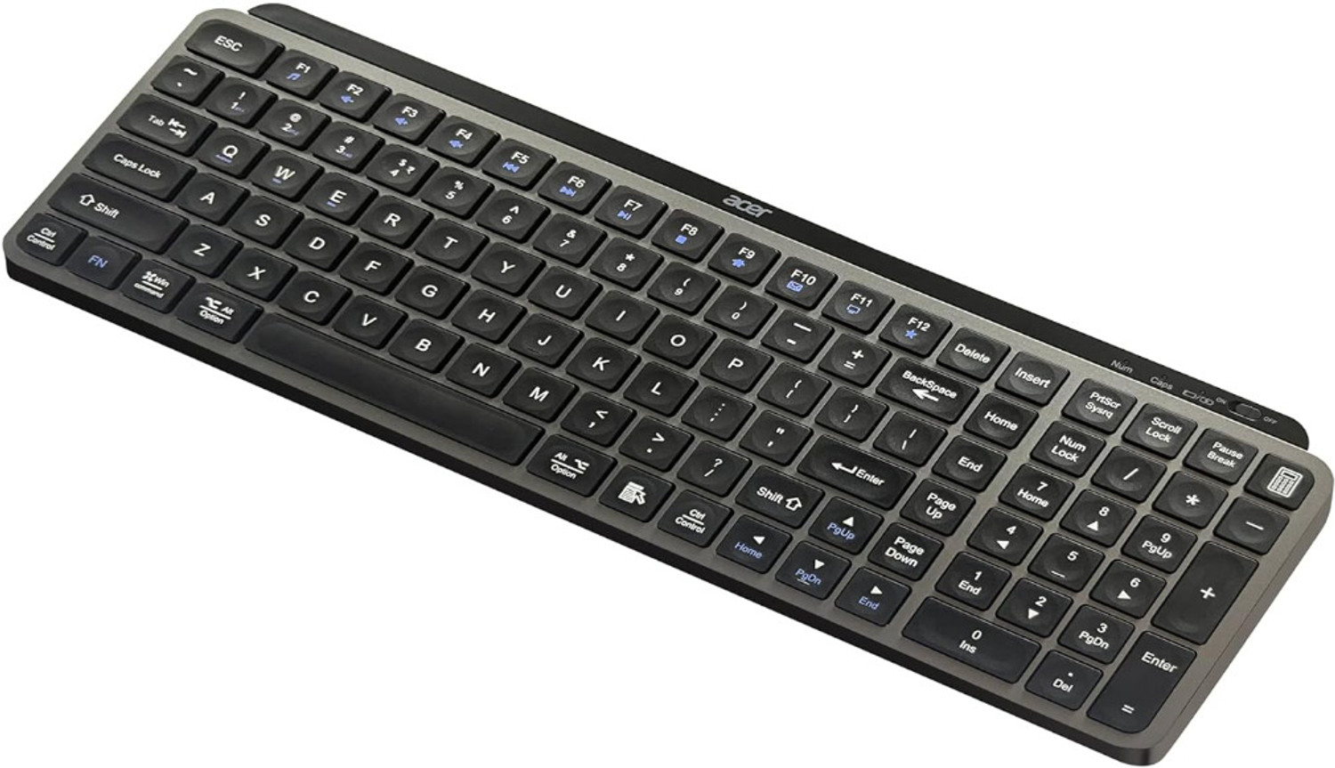 Image of Acer ZC.A01SI.3ZF Wireless Standard Laptop Keyboard Compatible with Desktop, Laptop, Tablet
