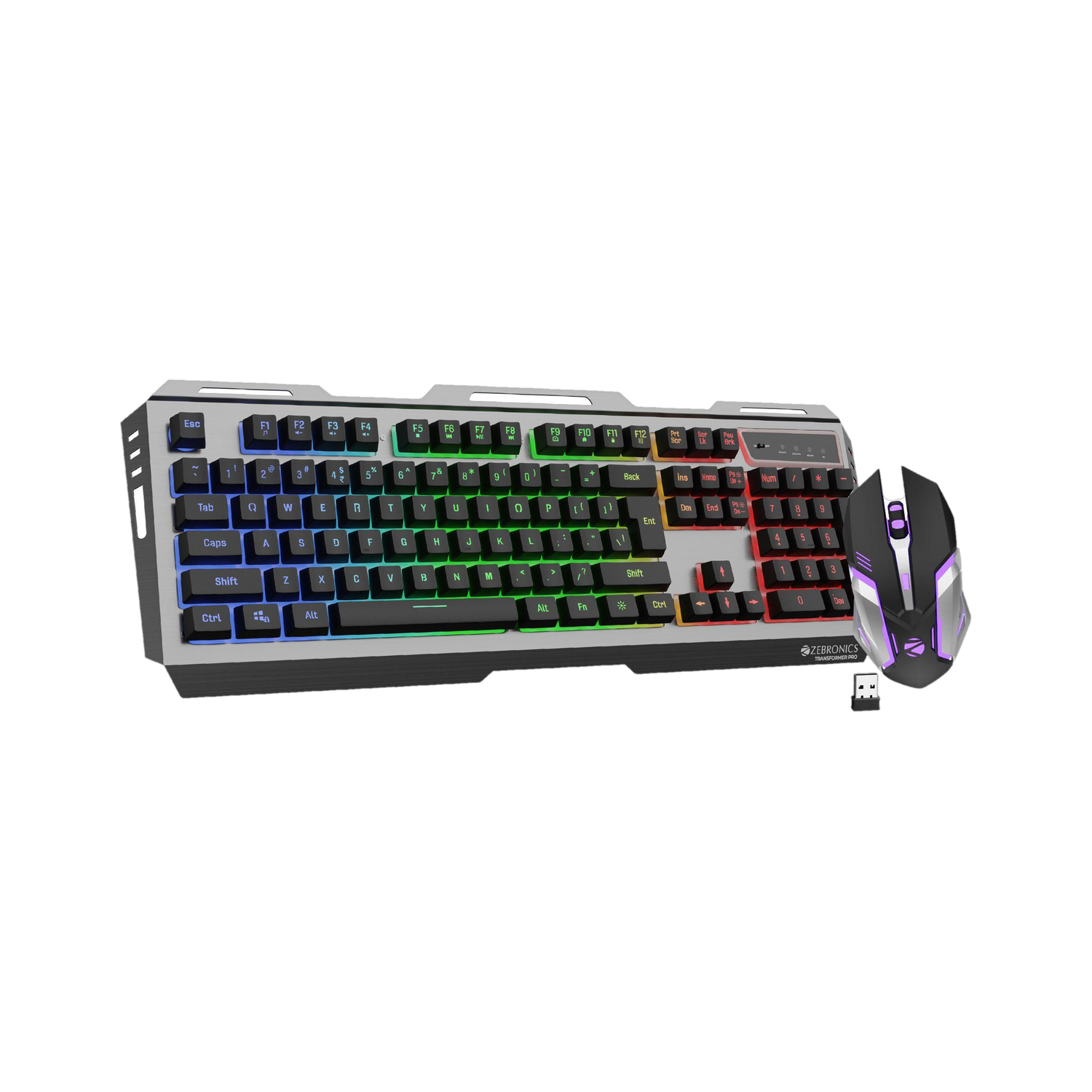 ZEBRONICS Transformer Pro Wireless Gaming Keyboard & Mouse
