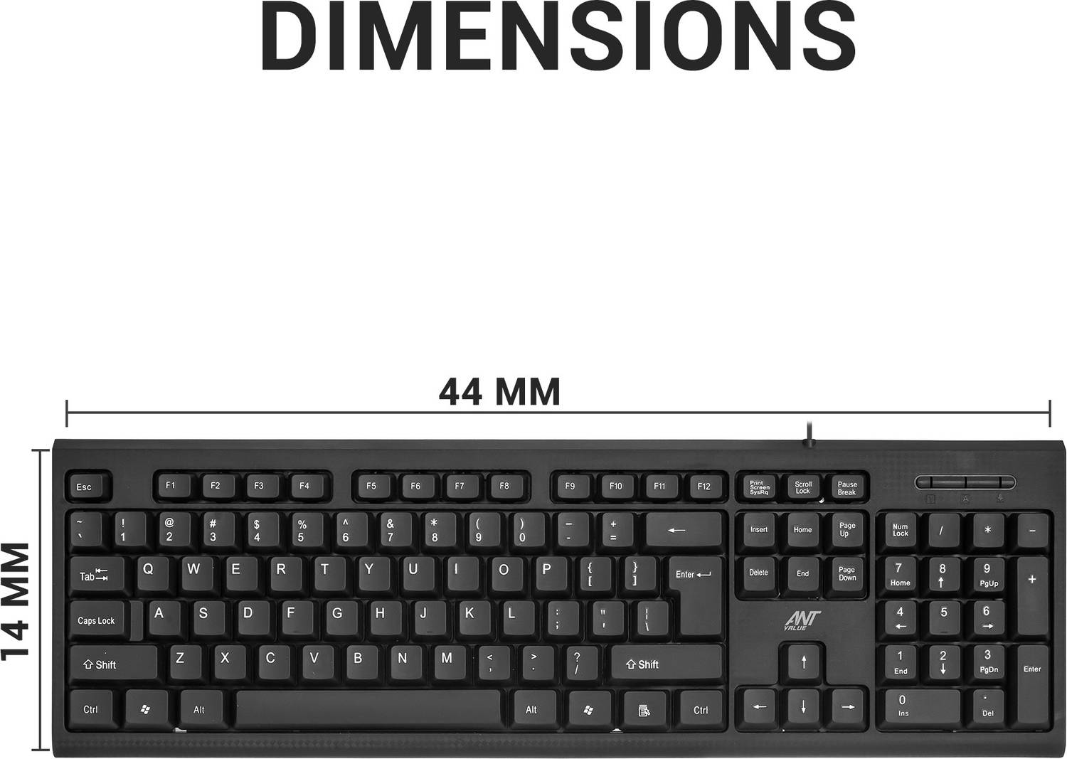 Ant Value FKBRI01 Wired USB Keyboard - Image 5