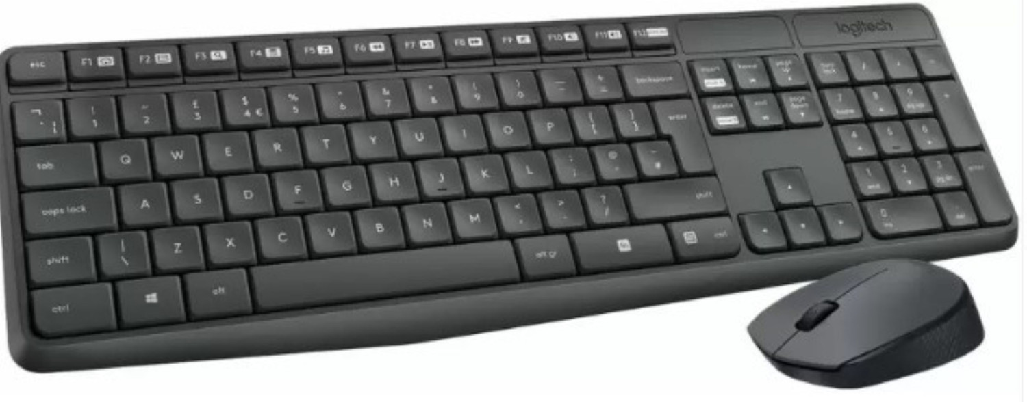 Image of Logitech MK235 Combo Wireless Standard Laptop Keyboard Compatible with Desktop, Laptop, Mac stand support,MK235