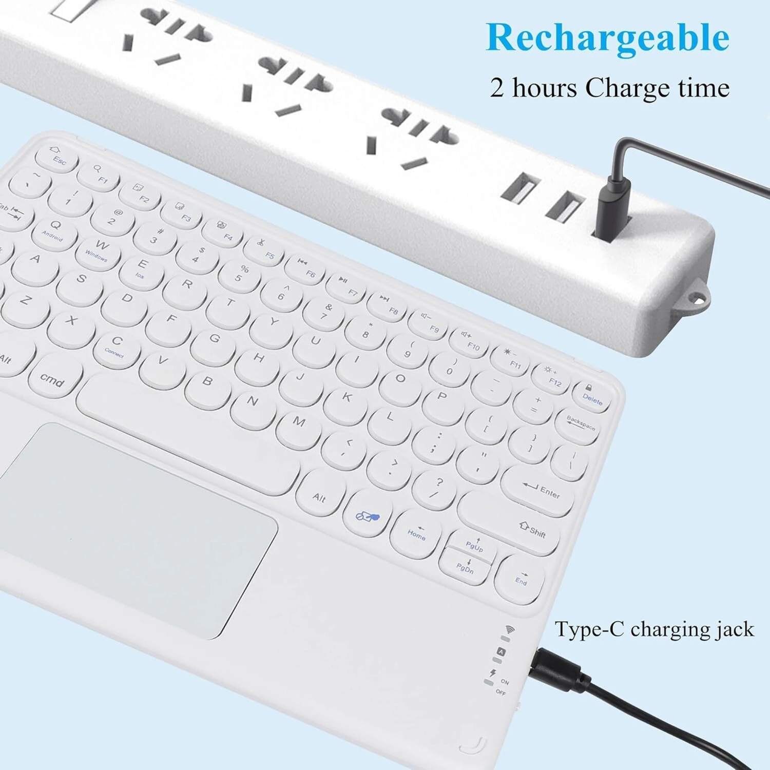 Image of Nexelix FN6030 Bluetooth Laptop-size Laptop Keyboard Compatible with Desktop, iPad, Laptop, Mac, Tablet