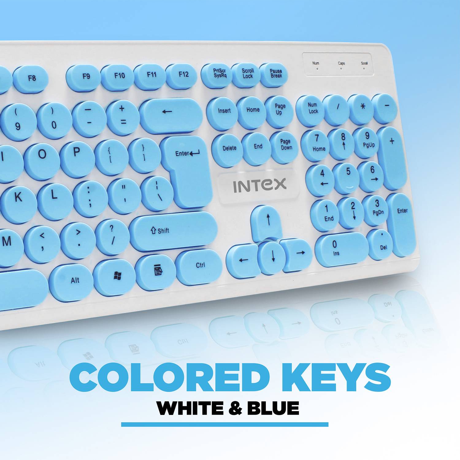 Intex Classy Wired USB Keyboard IT-KB335 White - Image 2