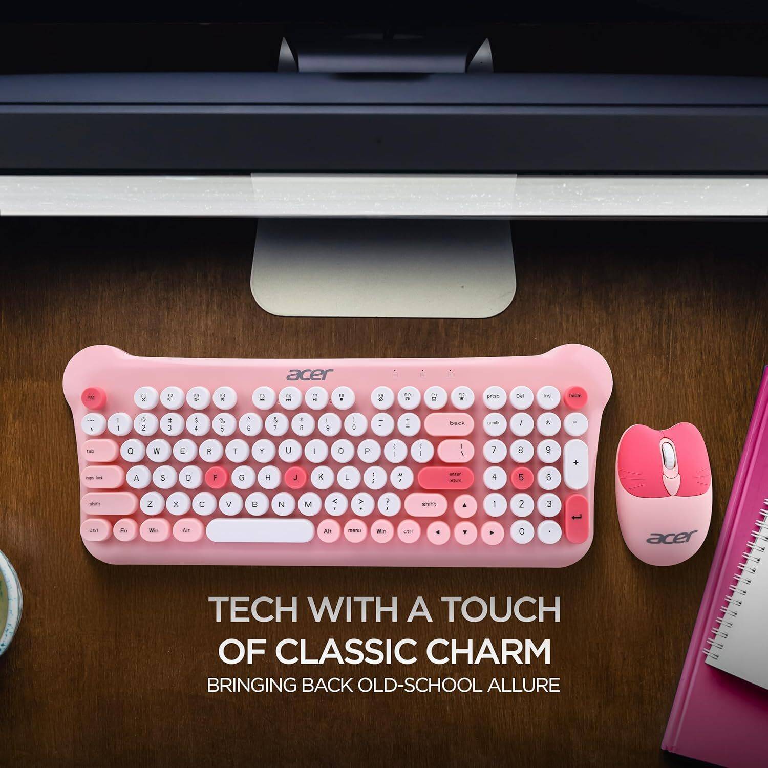 Acer CUTEO 2.4GHz Wireless Keyboard Mouse Combo - Image 2
