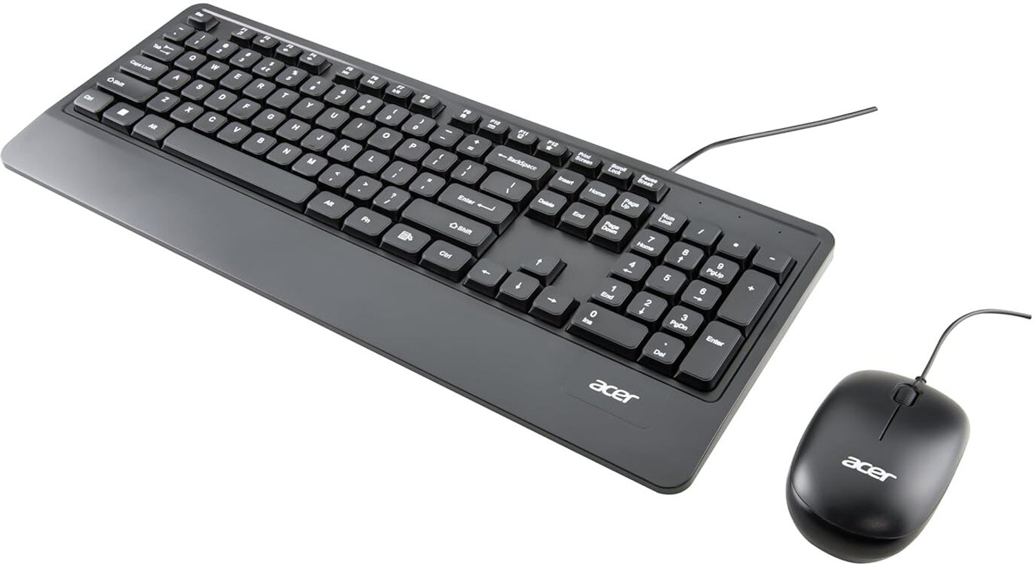 Image of Acer Keyboard & Mouse Combo with Palm Rest Wired USB Standard Laptop Keyboard Compatible with Desktop, Laptop