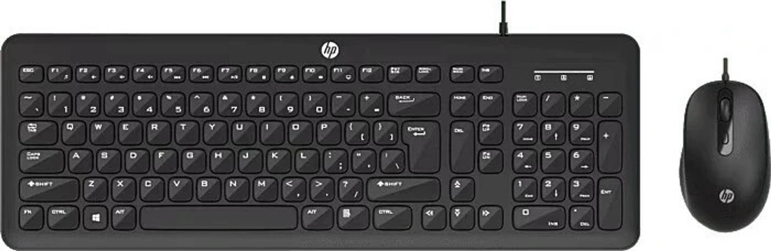 HP KM160 Wired Mouse and Keyboard Wired USB Standard Laptop Keybo