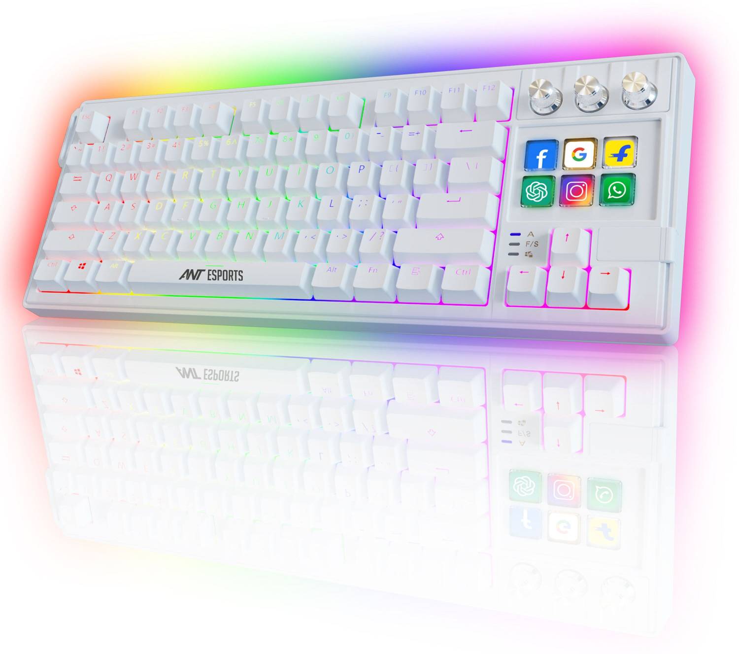 Ant Esports Apex 400 Wired USB Tenkeyless Laptop Keyboard Compati