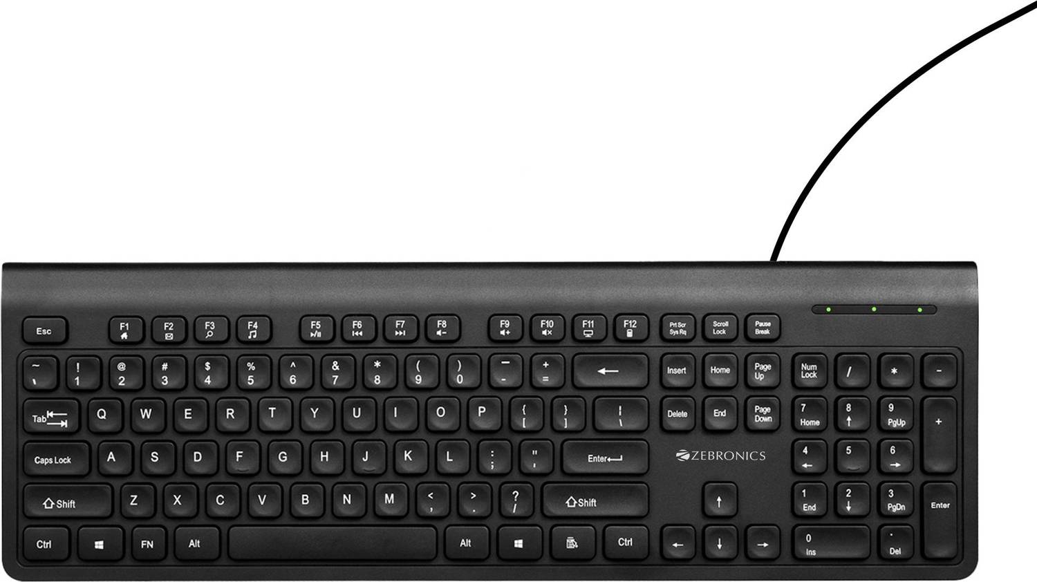 ZEBRONICS K51 (ZEB KKB2) Wired USB Standard Laptop Keyboard Compa