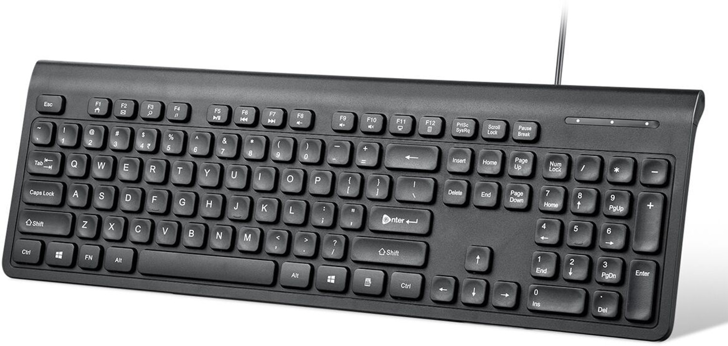 Image of Enter StyleType Pro Combo Wired USB Standard Laptop Keyboard Compatible with Desktop, Laptop, Mac, Tablet