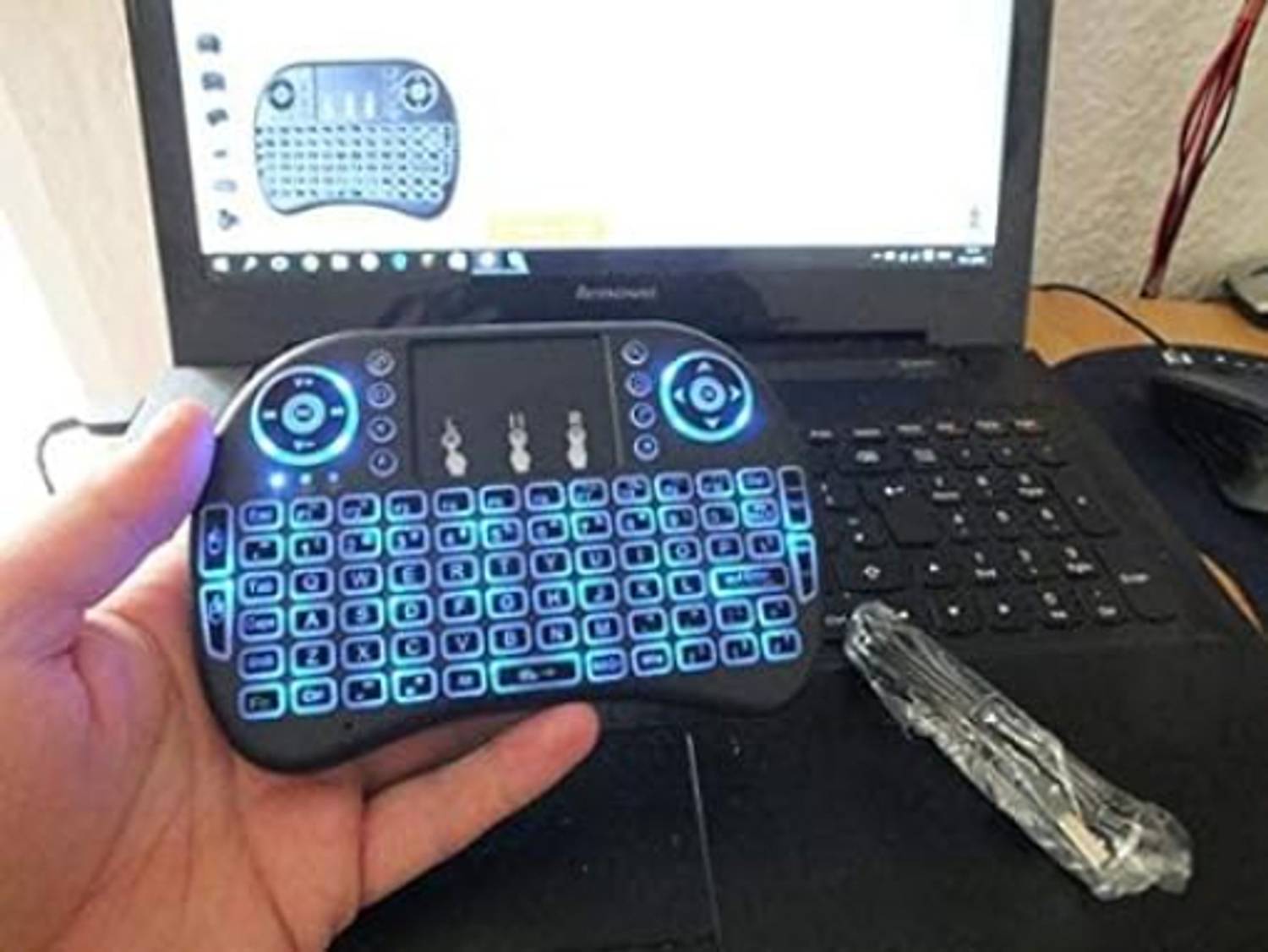 ROAR BGF_863A_Mini Wireless Keyboard with Light with Attach, Mous