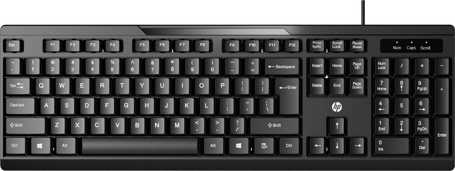 HP K120/ AB3C9AA Wired USB Standard Laptop Keyboard Compatible wi