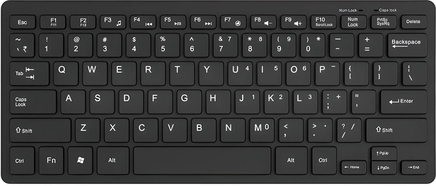 LAPCARE D-Lite Mini Wireless keyboard Wireless Laptop-size Laptop