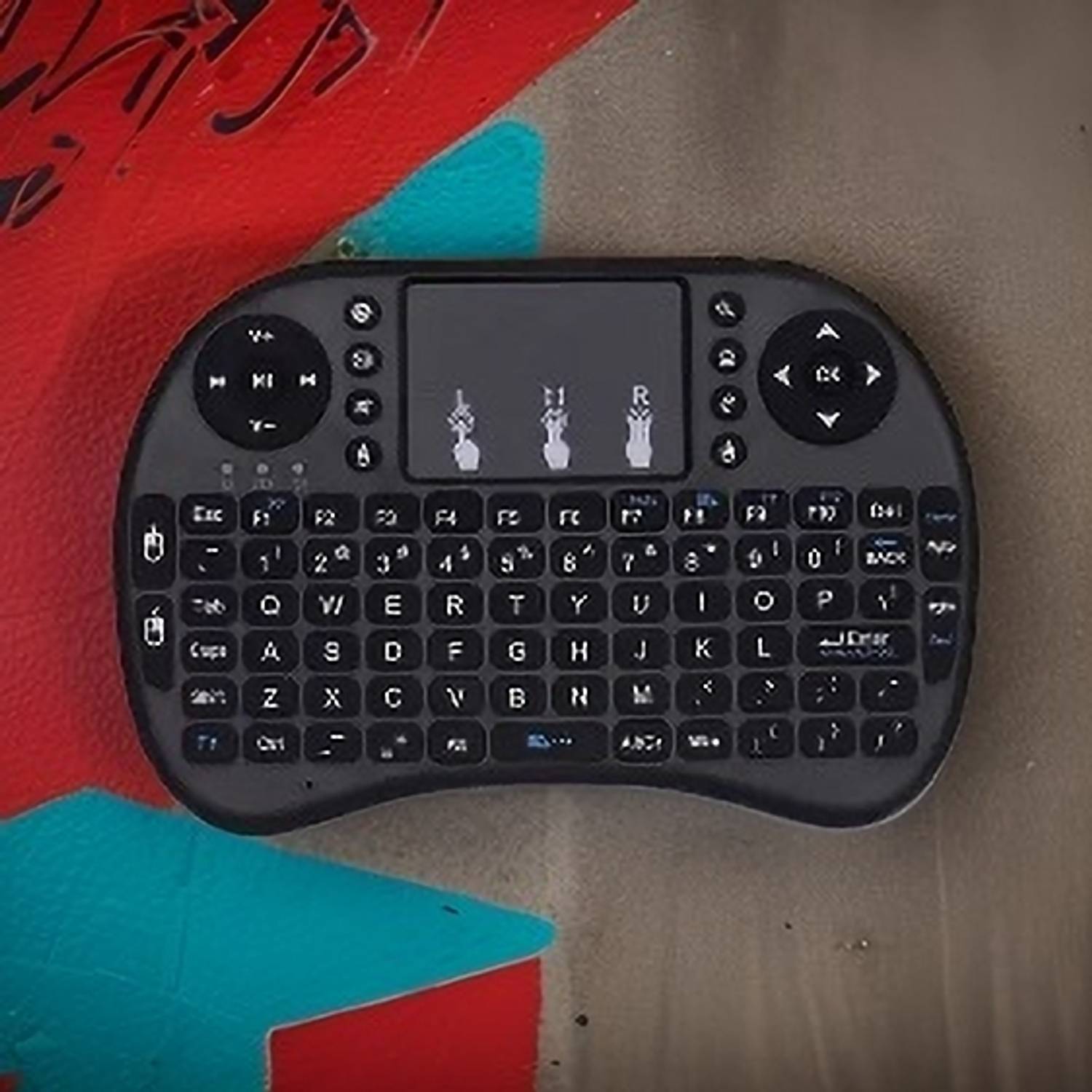 Clairbell D83_Hard key Mini Home Theater Keyboard: Touchpad Inclu