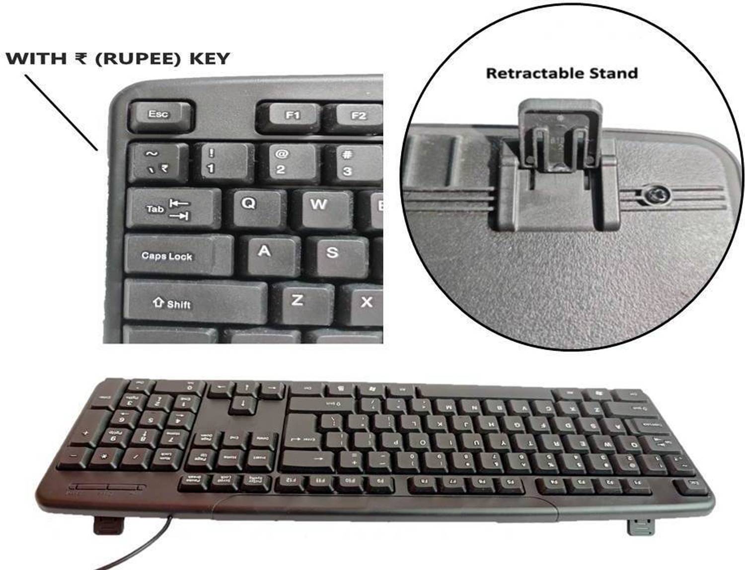 ANJO 6 in 1 Combo Wired LED Mouse, Keyboard, Mouse Pad, Cleaning Gel, - Image 4