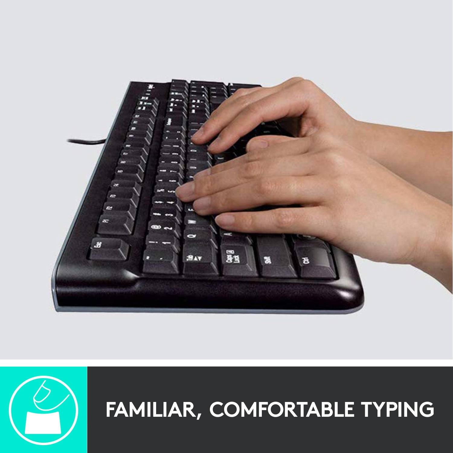 Logitech MK120 USB 2.0 Keyboard and Mouse Combo - Image 2