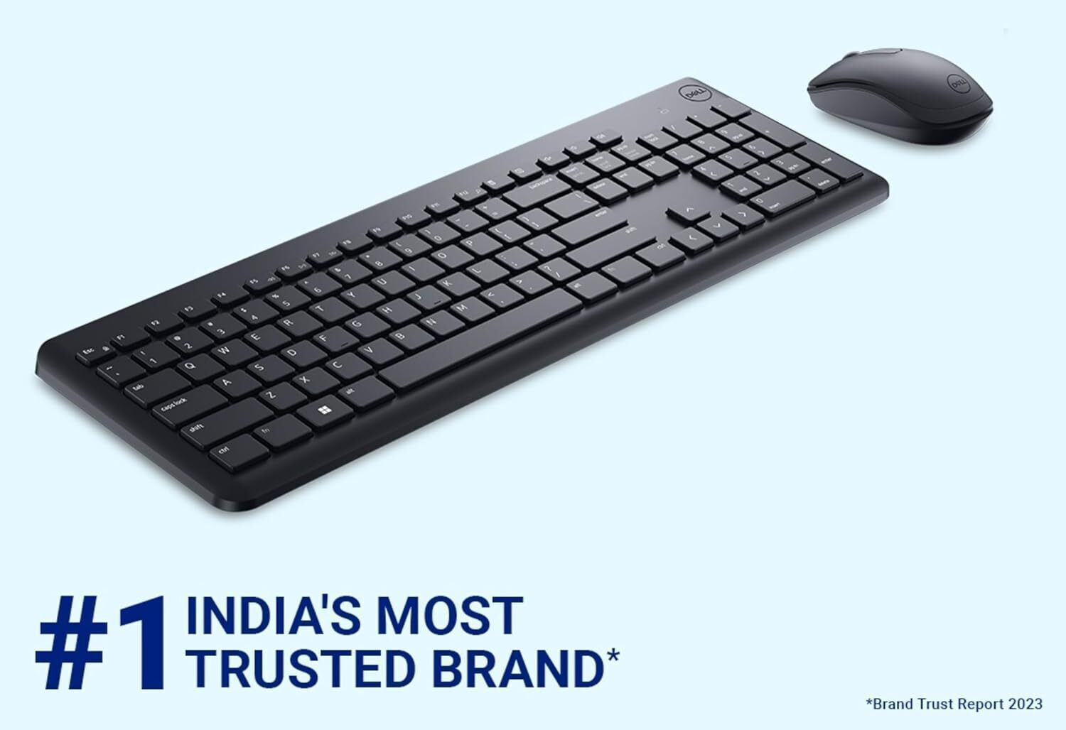 Image of DELL KM3322W Keyboard & Mouse Combo, Anti-fade & Spill-resistant Keys 001 Wireless Standard Laptop Keyboard Compatible with Laptop, Mac