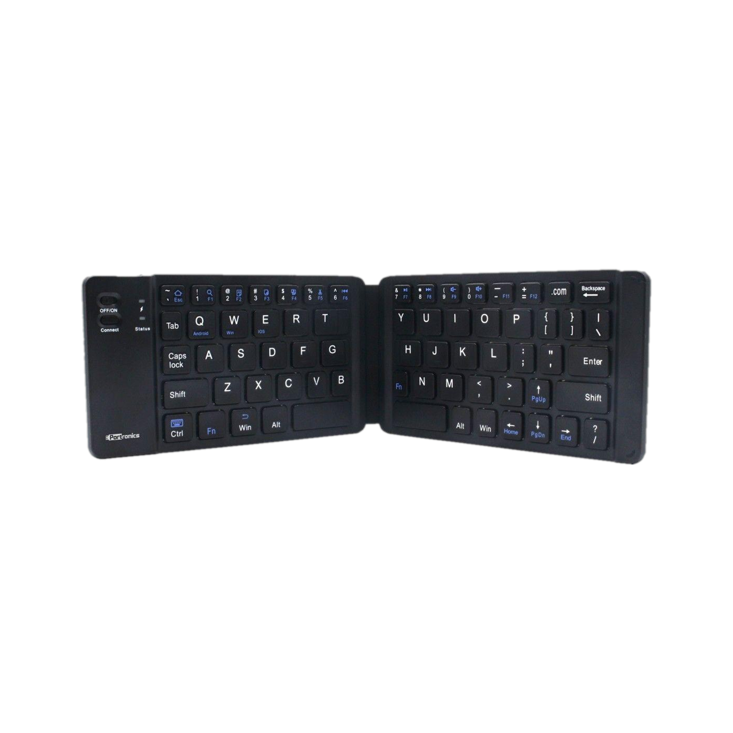Portronics POR-973 Chicklet Foldable QWERTY Keyboard, Mini Pocket Sized, Rechargeable Wireless Handheld Laptop Keyboard Compatible with Desktop, Laptop, Tablet, iPad, Mac One Touch Connect Button, for iOS, Android and Windows Tabs, Smartphones - Portronics : Flipkart.com
