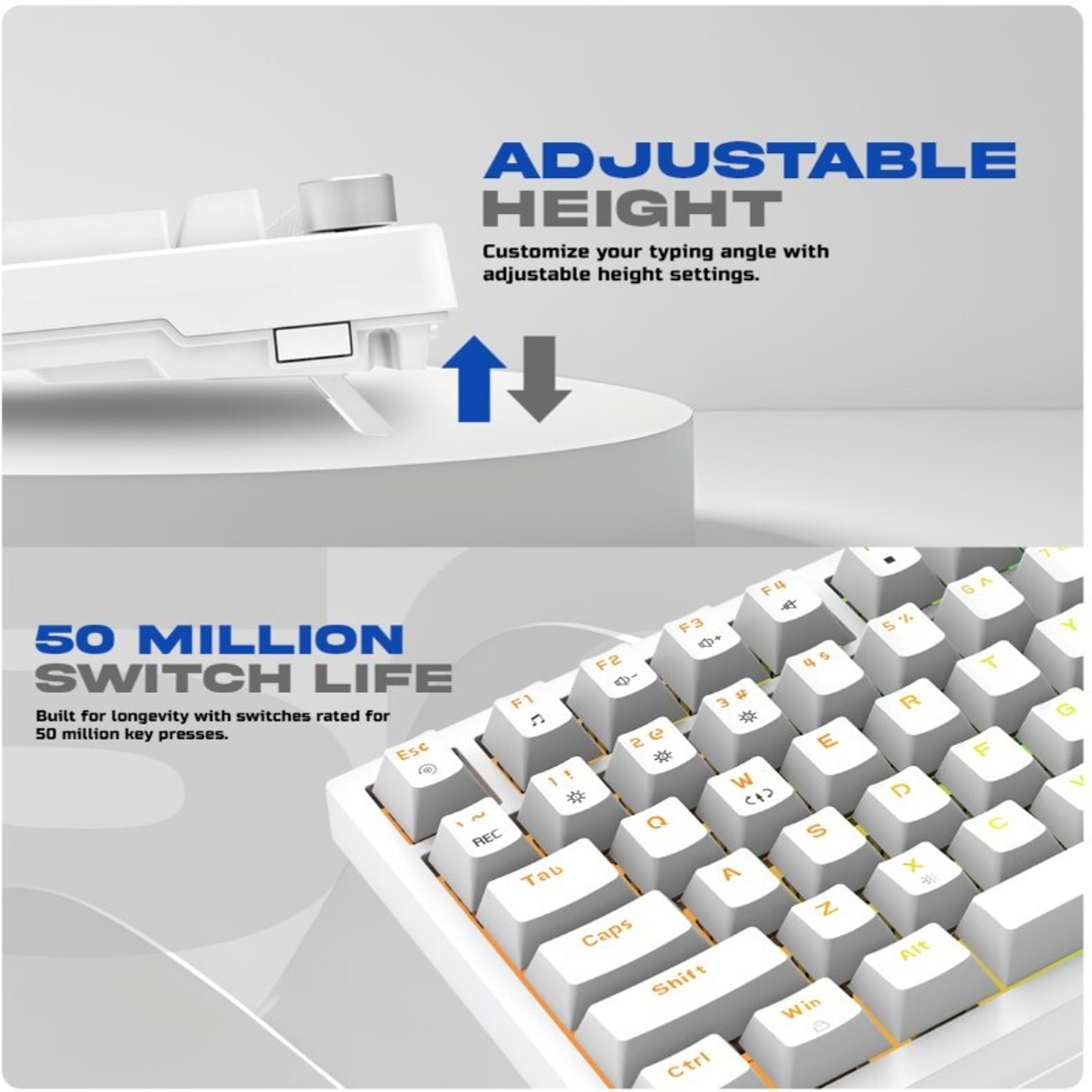 Image of Cosmic Byte CB-GK-42 Phantom Wired USB Tenkeyless Gaming Keyboard Compatible with Desktop