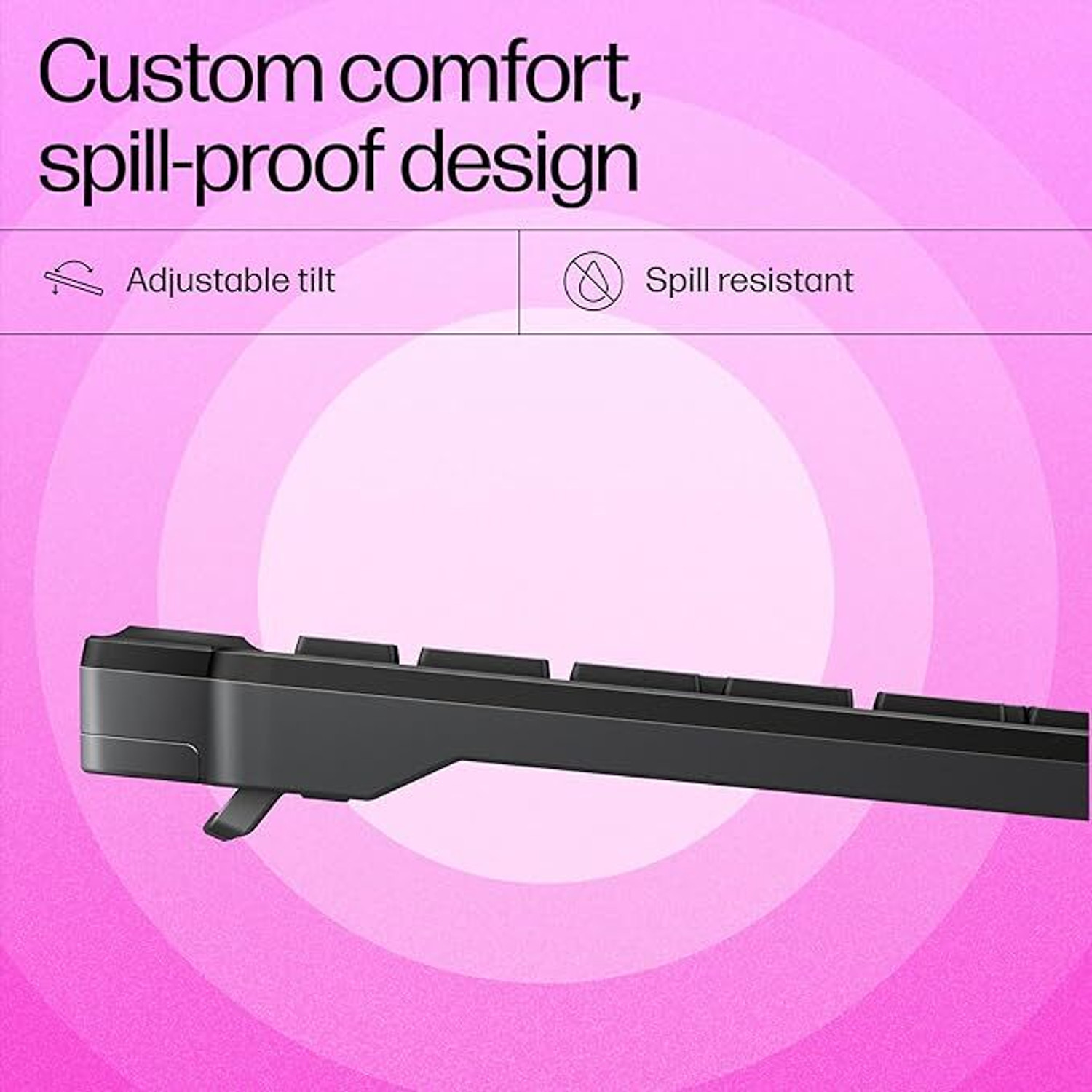 Image of HP 460 Wireless Standard Multi-device Keyboard Compatible with Desktop, Laptop, Mac