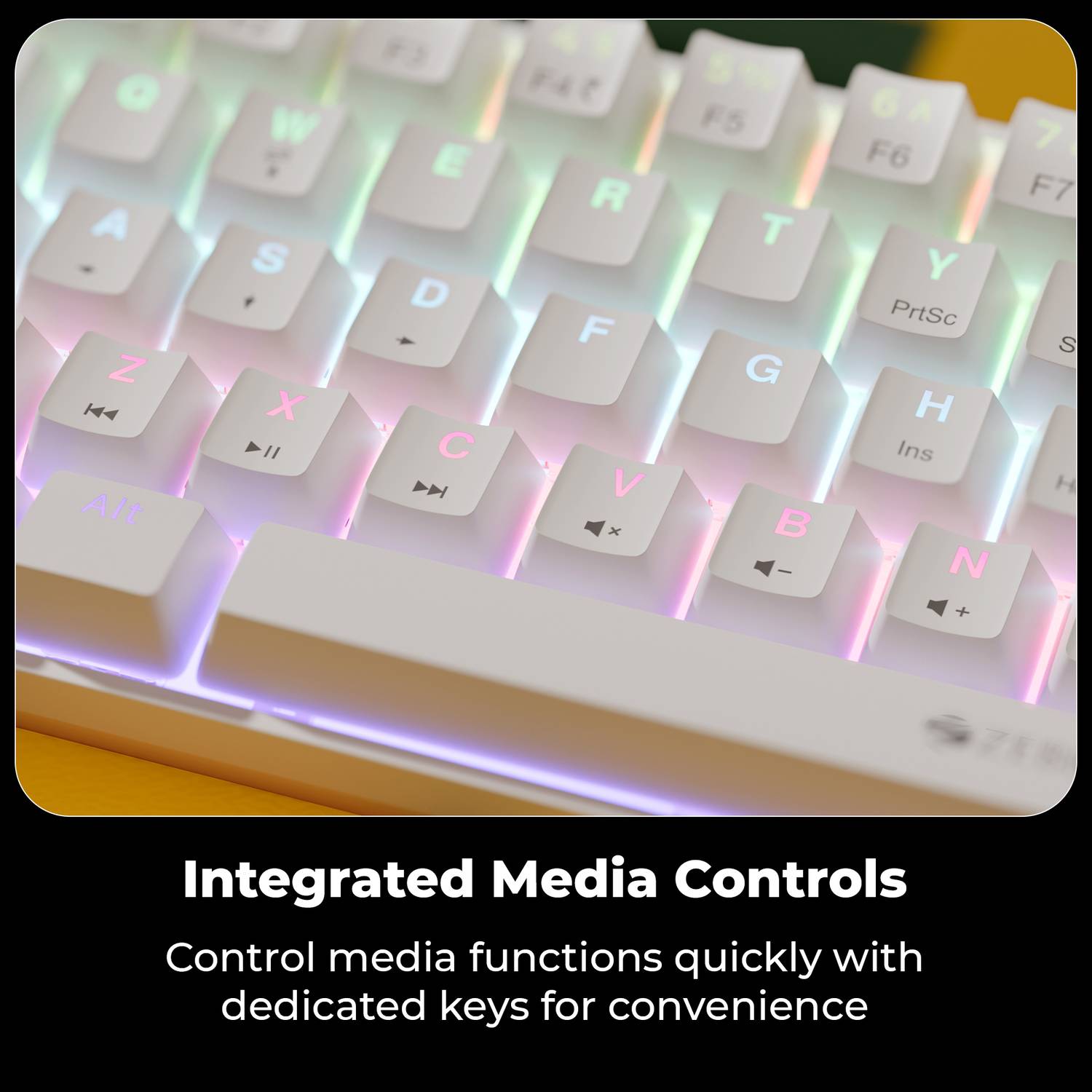 ZEBRONICS ZEB-MK1 Red Tenkeyless Mechanical Keyboard - Image 5