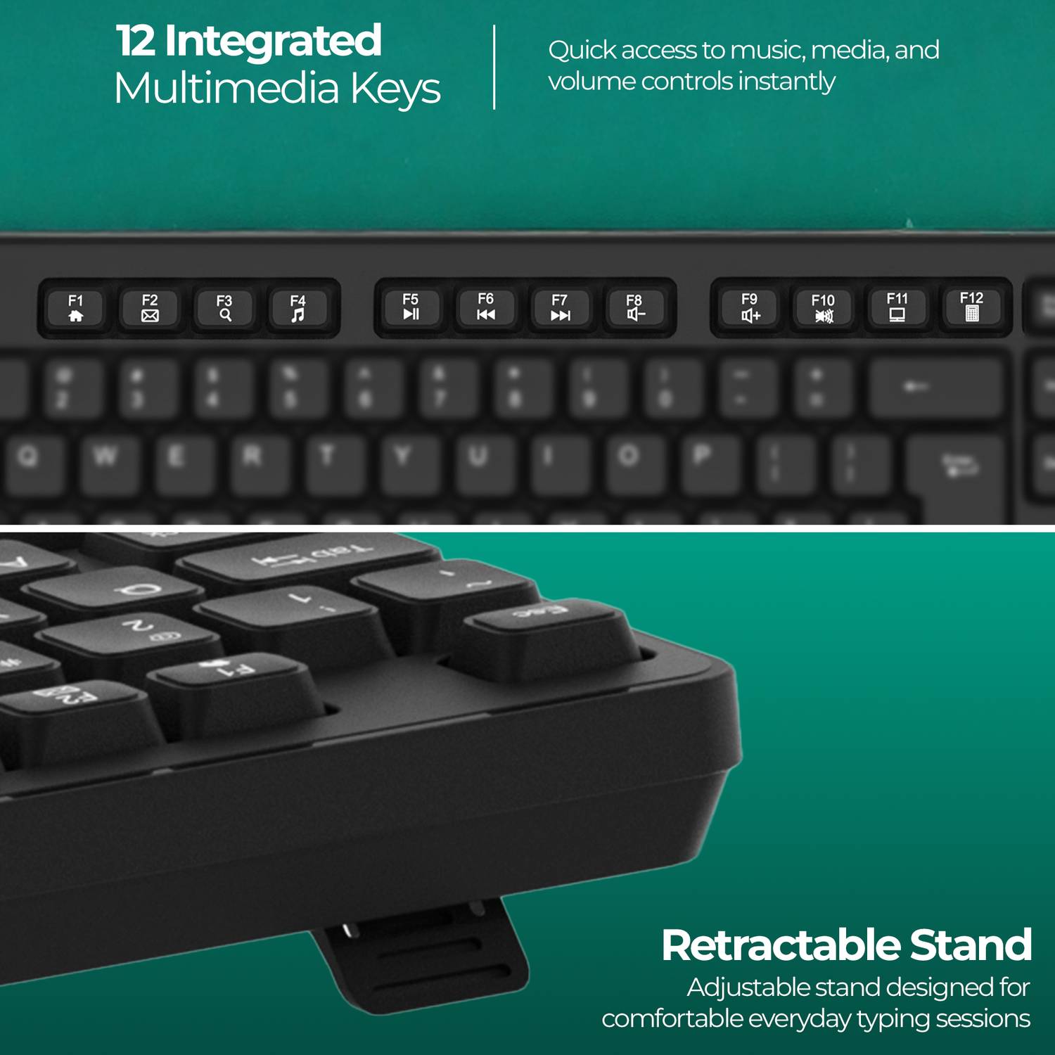 ZEBRONICS ZEB-COMPANION 120 Wireless Standard Laptop Keyboard Compatible with Desktop, Laptop - Image 5