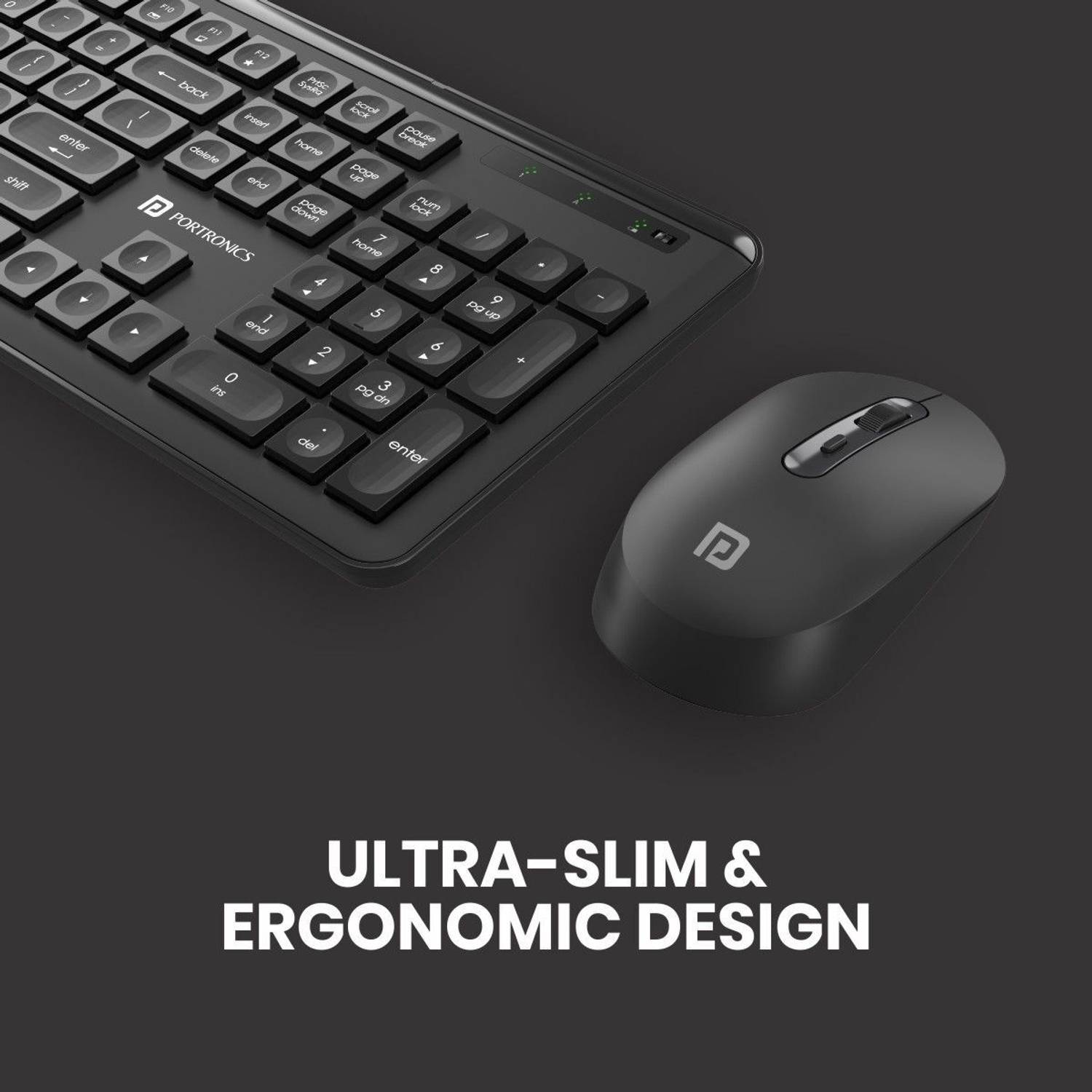 Portronics Key4 Wireless Keyboard with Mouse - Image 4