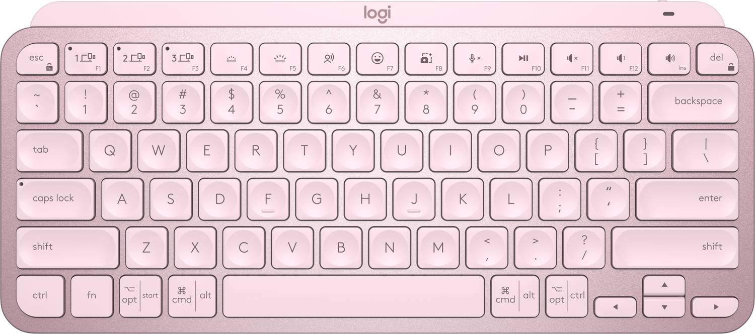 Logitech MX Keys Mini, Compact, Bluetooth, Backlit, USB-C, Metal