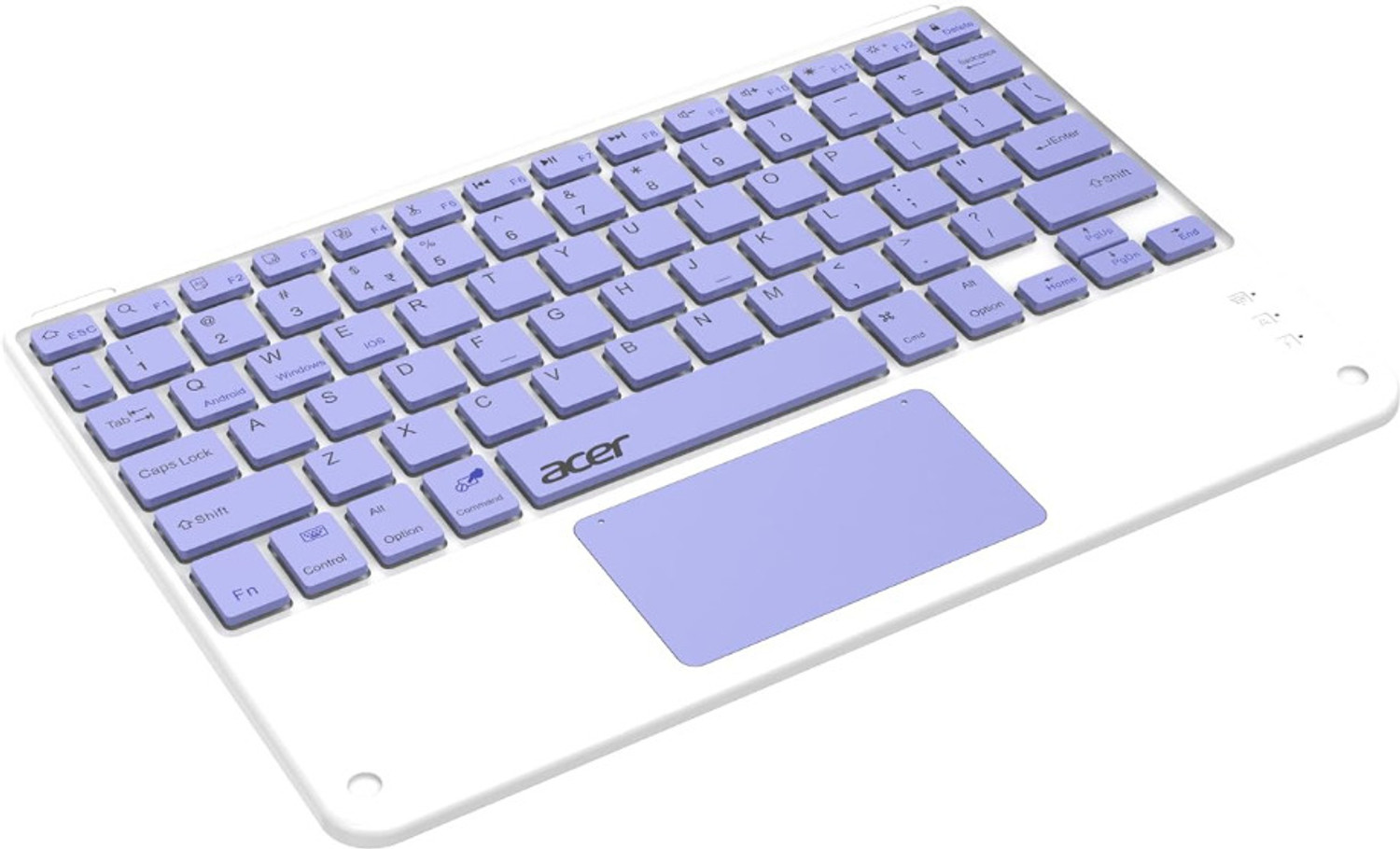 Image of Acer Nano Pad Touch Wireless Keyboard with Built-in Touchpad Bluetooth Standard Tablet Keyboard Compatible with iPad, Laptop, Mac, Tablet