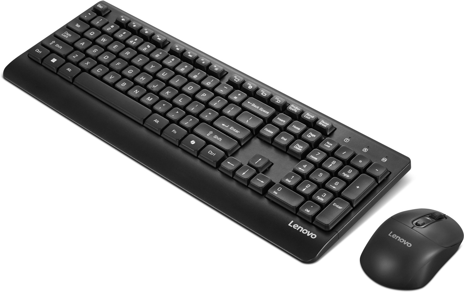 Image of Lenovo 210 USB-A Wireless combo Wireless Standard Laptop Keyboard Compatible with Laptop