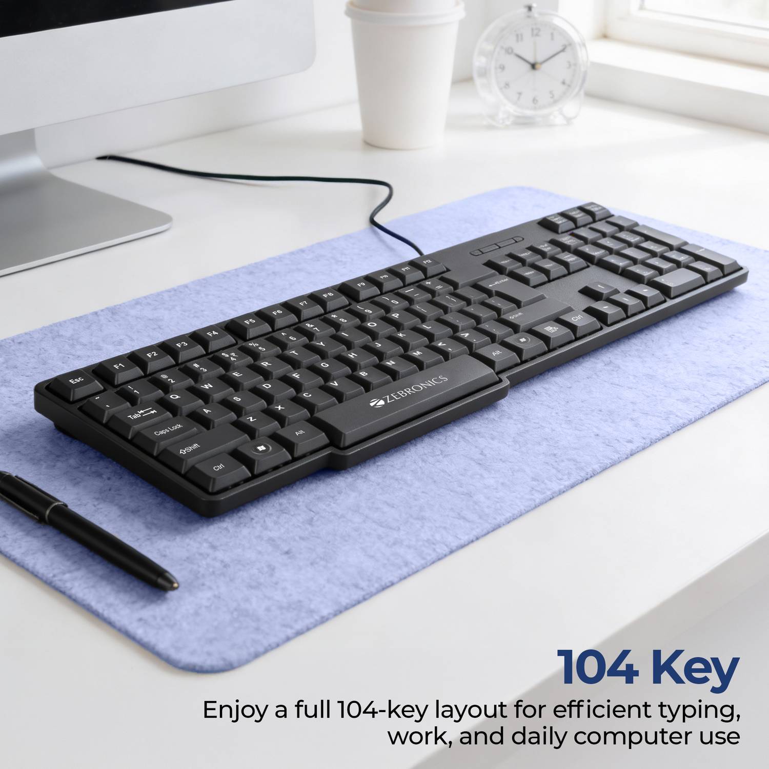 ZEBRONICS Zeb-K 65 Wired USB Keyboard - Image 2