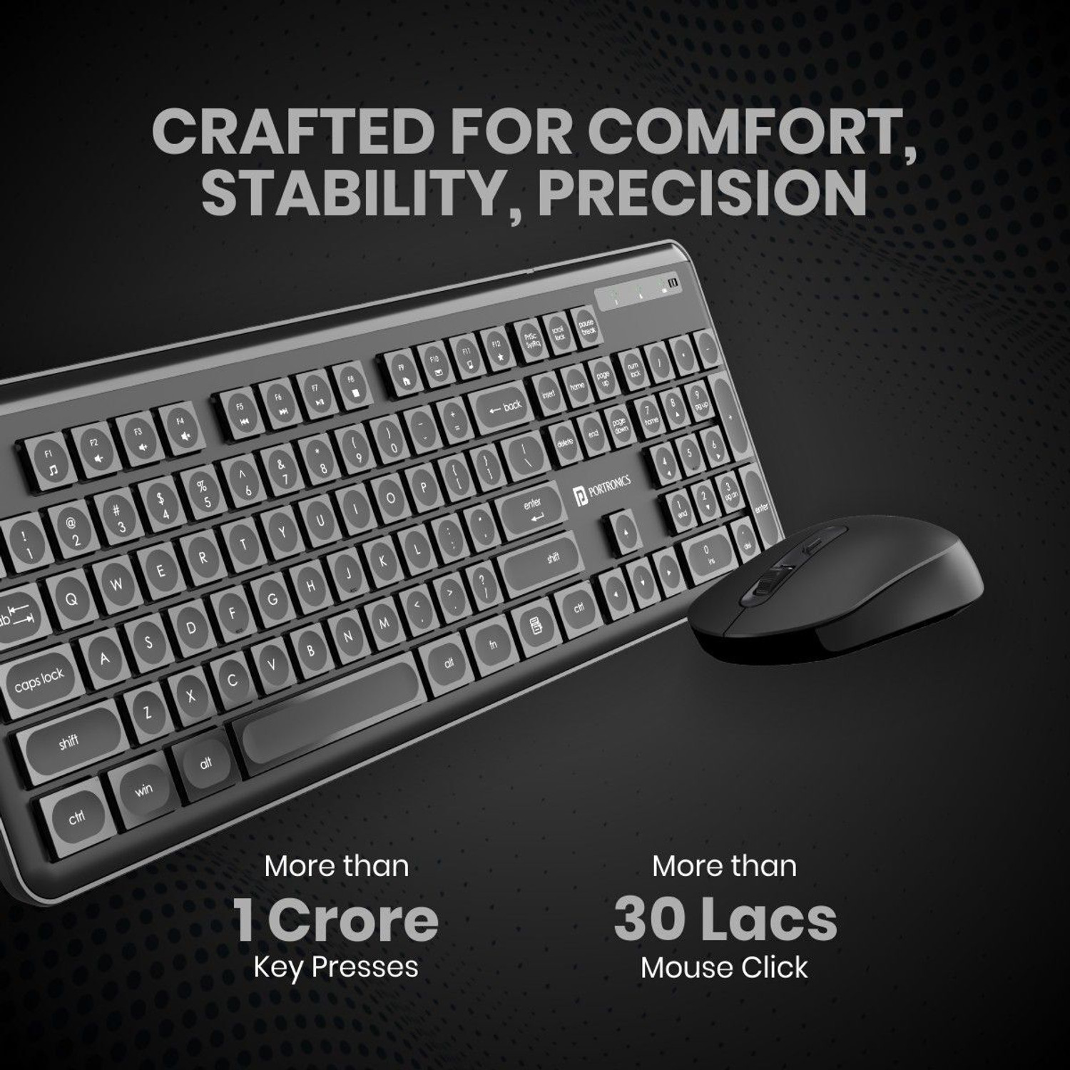 Image of Portronics Key4 Wireless Standard Laptop Keyboard Compatible with Laptop