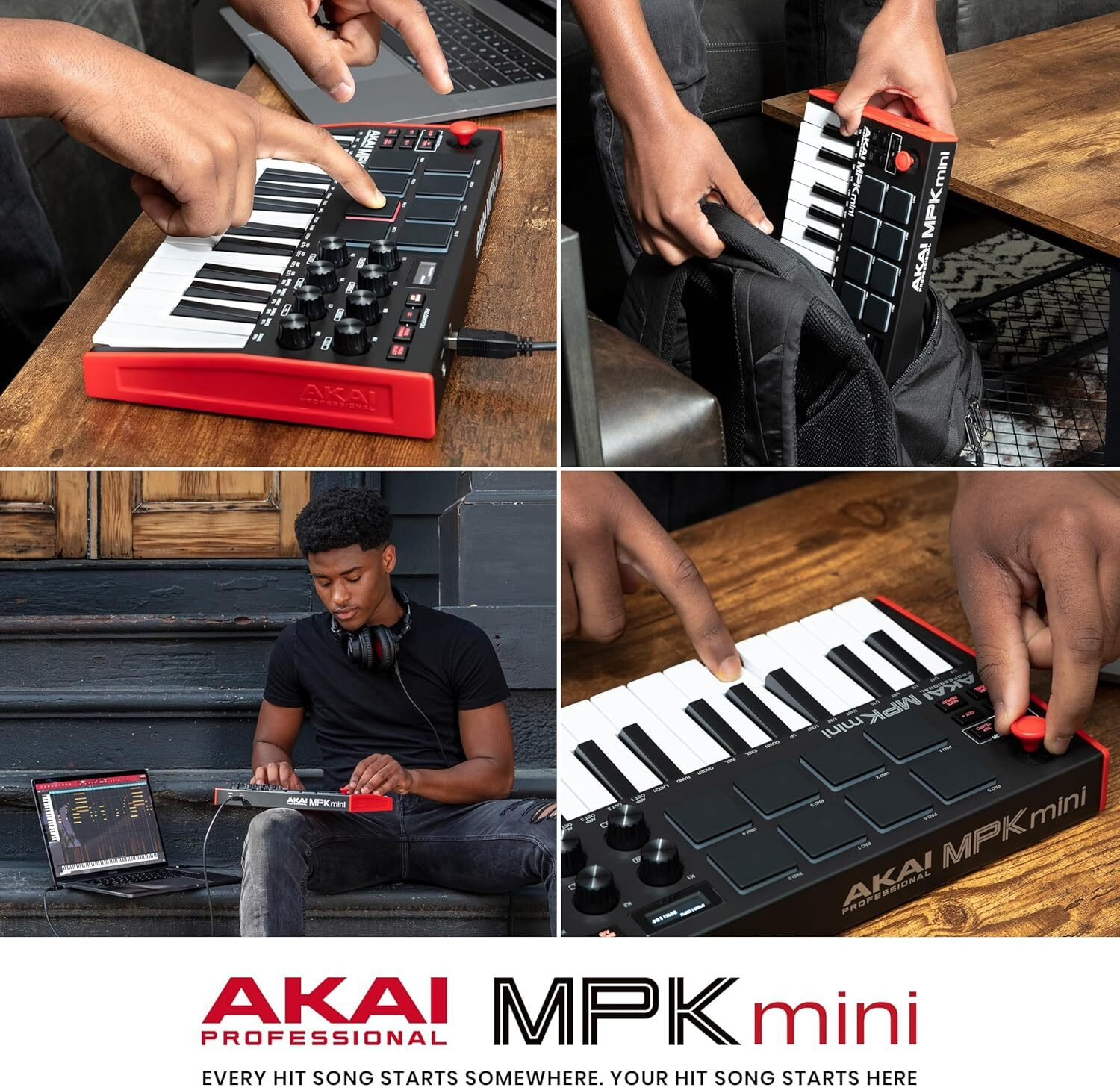 Image of MPK Akai Professional Mini MK3 25 Key USB MIDI Controller Keytar