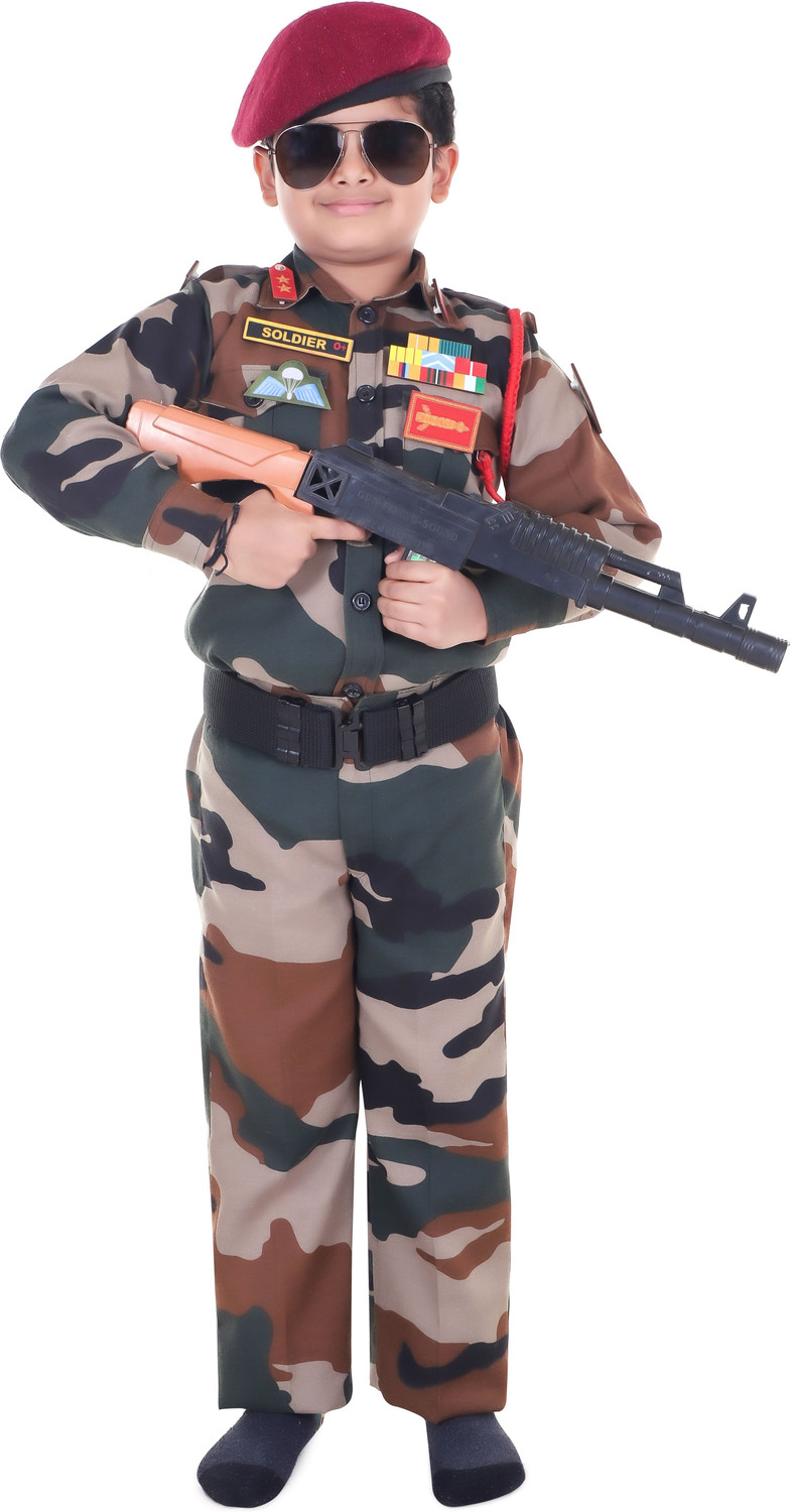 Image of Raj Costumes Army Dress Kids Costume Wear