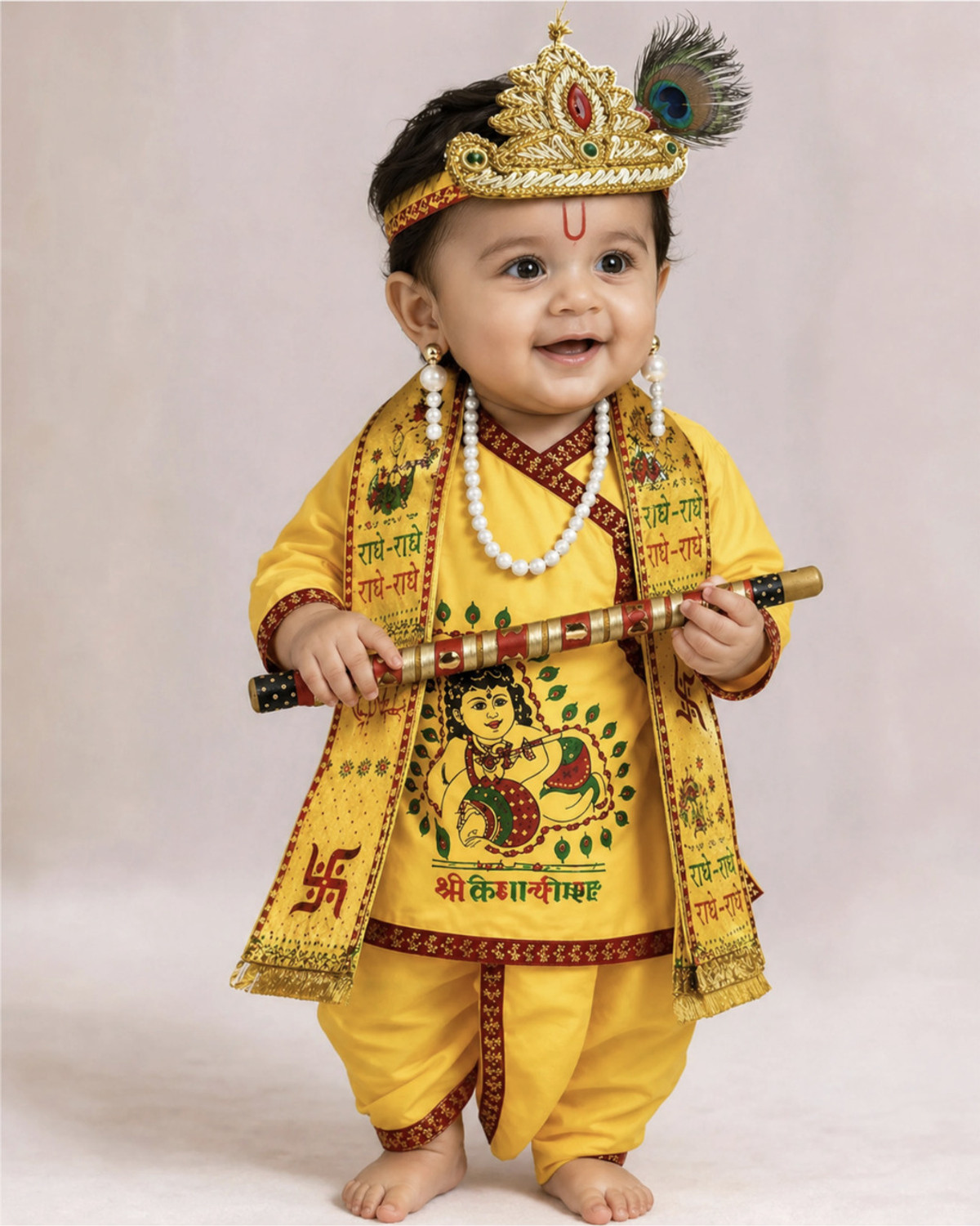 Image of SinglaCostume KRISHNA DRESS Kids Costume Wear