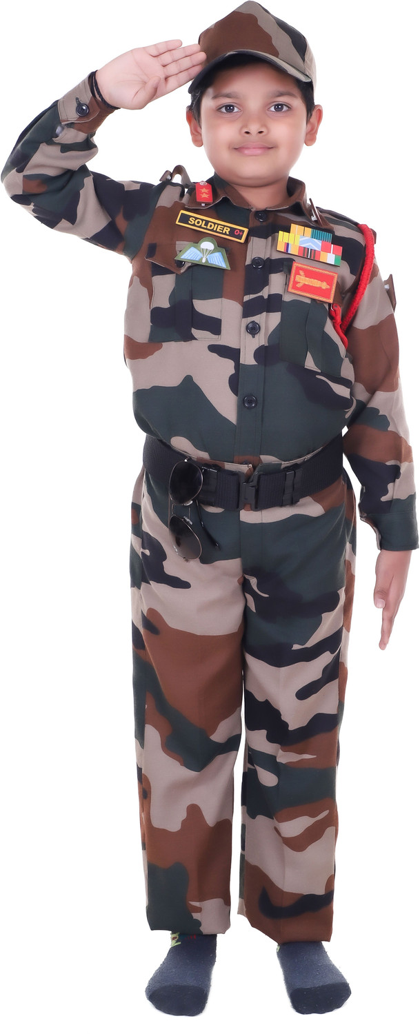 Image of Raj Costumes Army Dress Kids Costume Wear