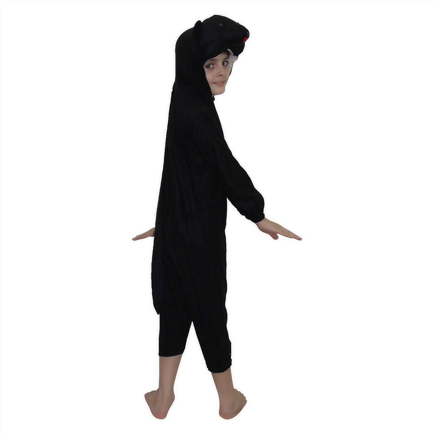 Image of KAKU FANCY DRESSES Bear Dress For Boys & Girls, Wild Animal Costume -Black, 7-8 Years Kids Costume Wear