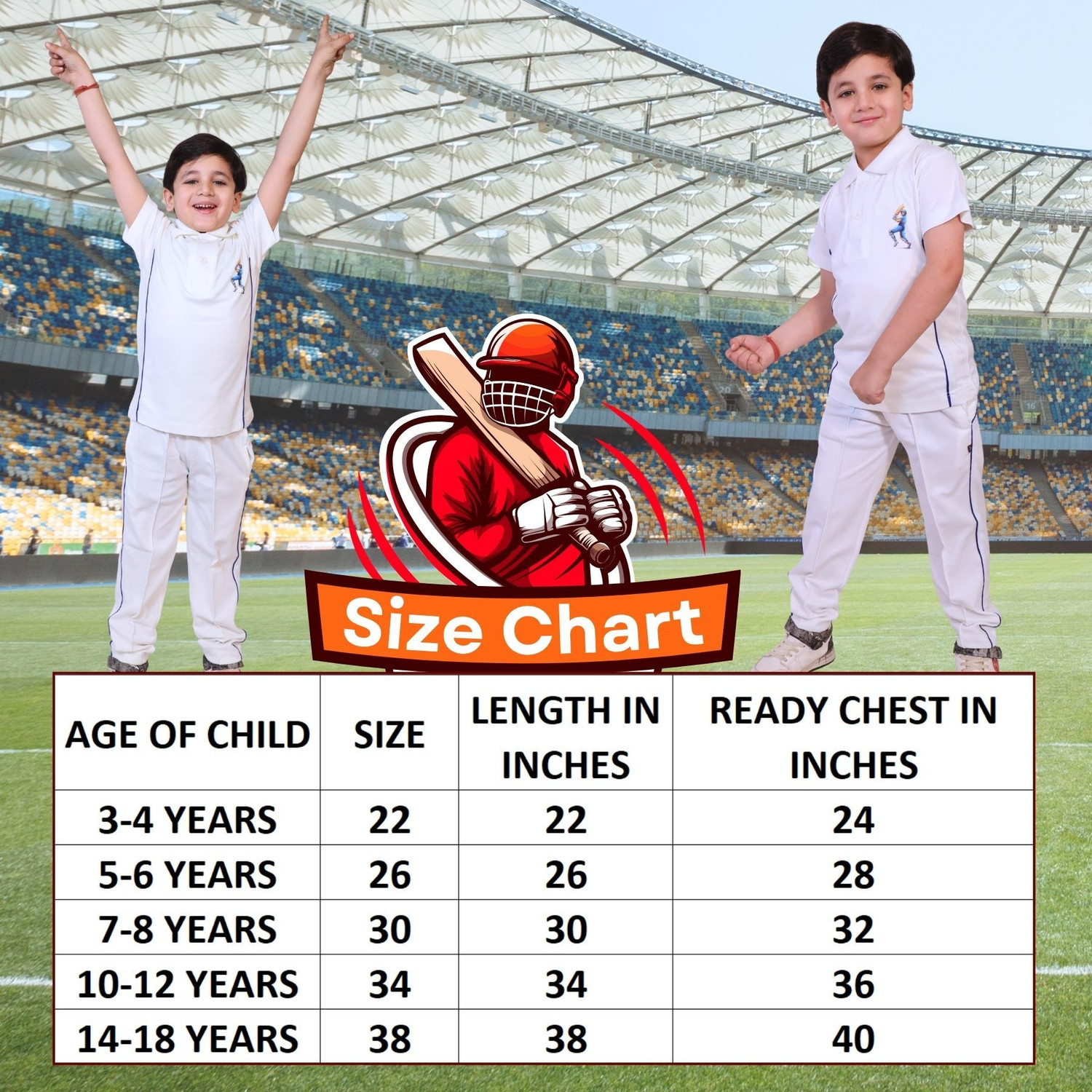 Image of KAKU FANCY DRESSES India Cricket Team Costume For Kids, Cricket Sport Tracksuit For 7-8 Years Kids Costume Wear