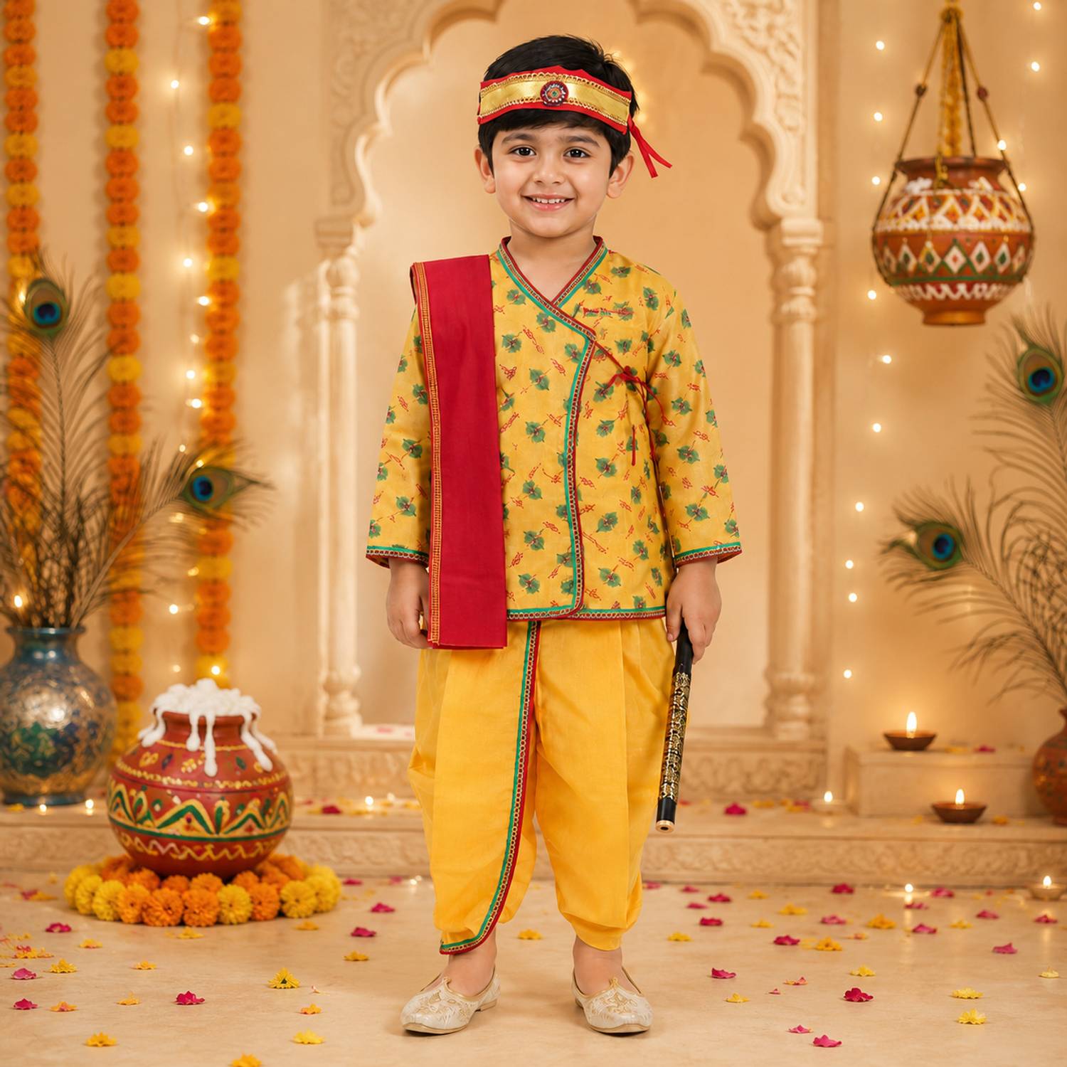 Milky Moon Kids Krishna Kids Costume Wear