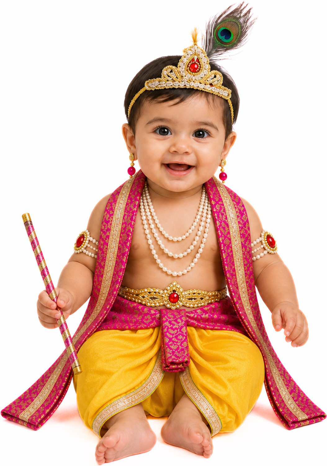 Image of ITSMYCOSTUME Krishna Dress for boys Kids Costume Wear