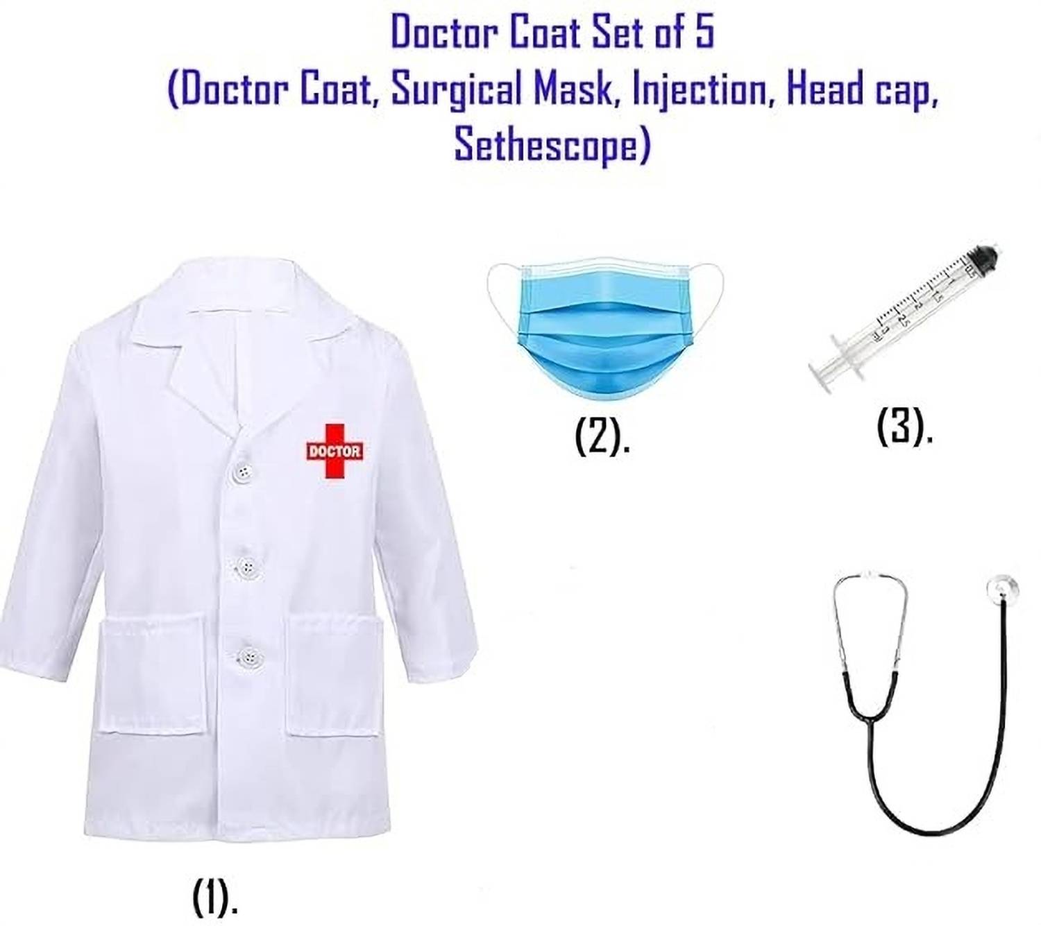 AKSHUNNA Doctor Coat for kids fancy dress competition Kids Costume Wear