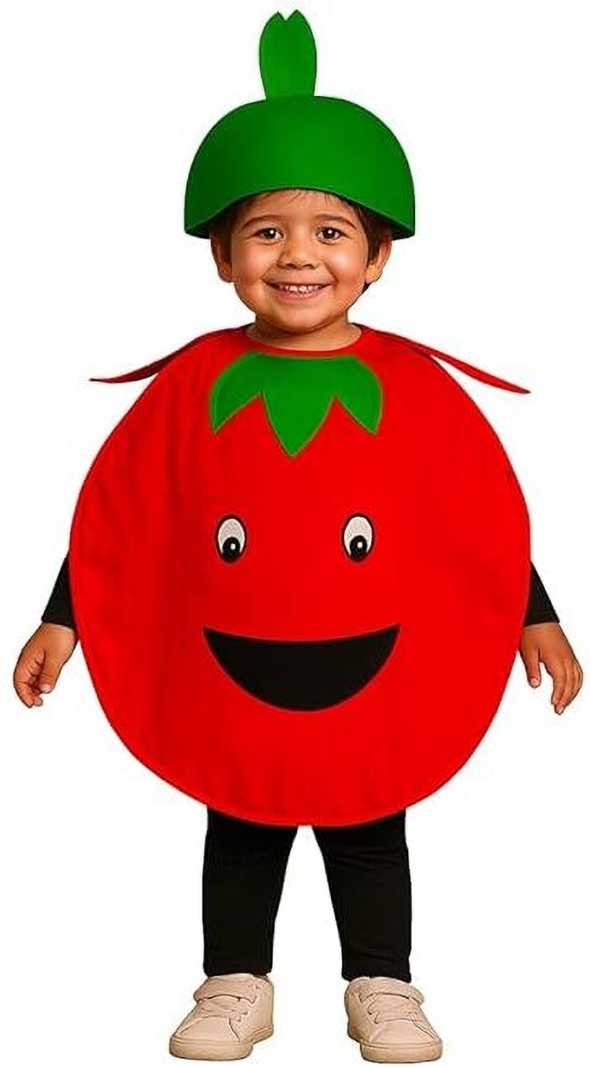 Image of Dresstoimpress Tomato Fruits & Vegetable Cutout Dress Kids Costume Wear